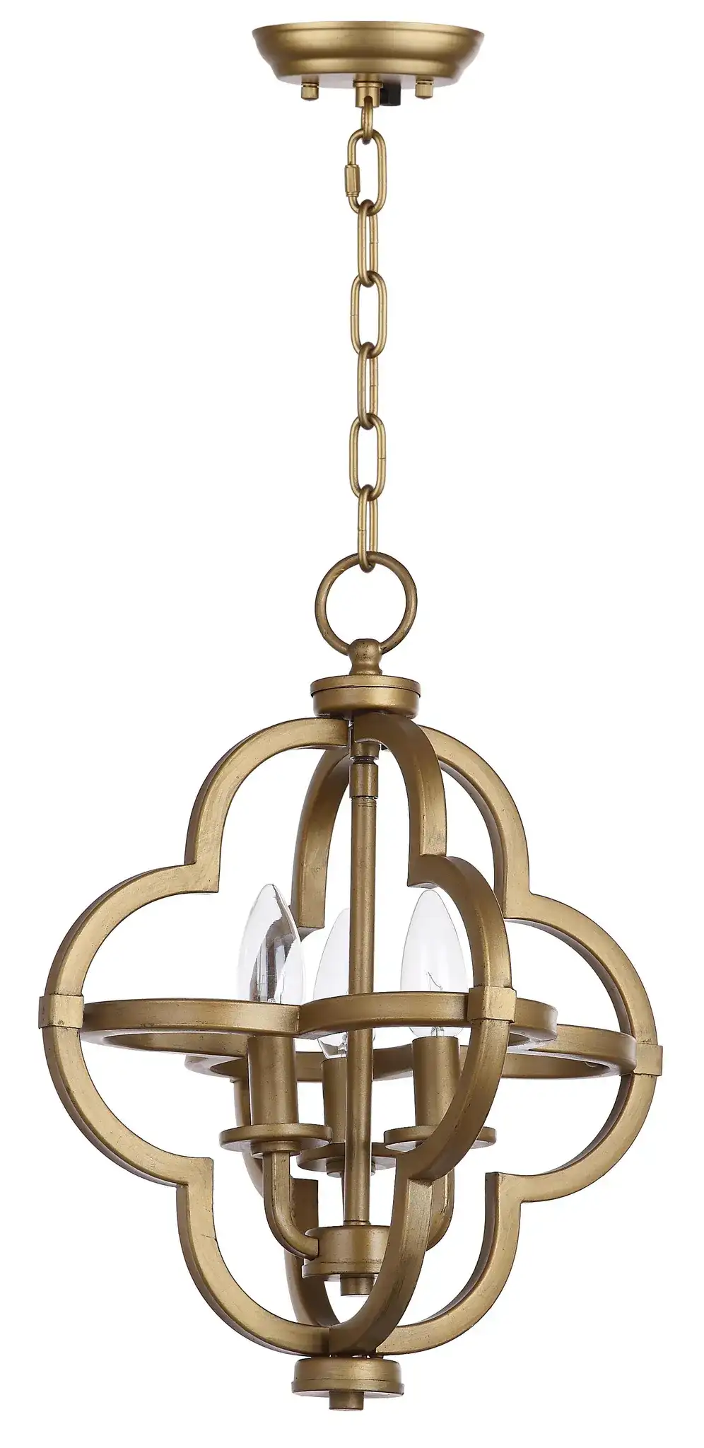 Mila Orb Pendant in Gold, detail view