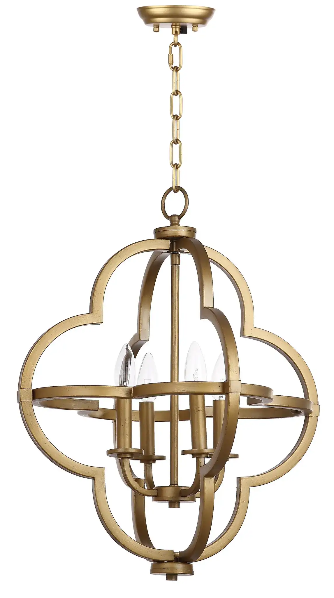 Millard Orb Pendant in Gold, detail view