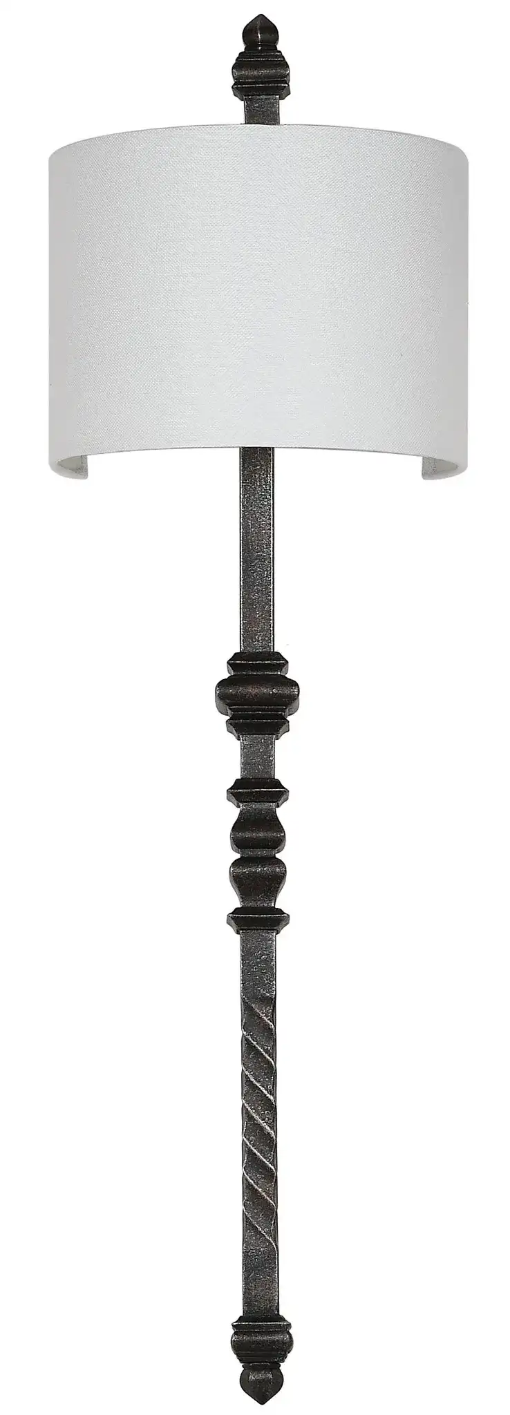 Covington Wall Sconce in Black, detail view
