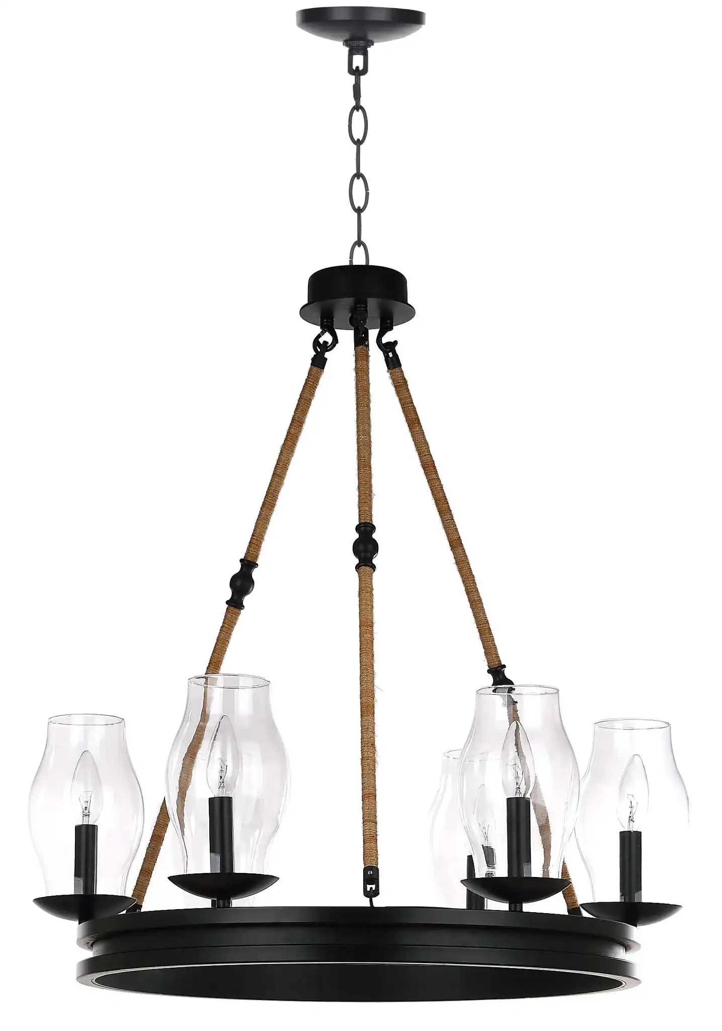 Fritz Chandelier in Black, detail view