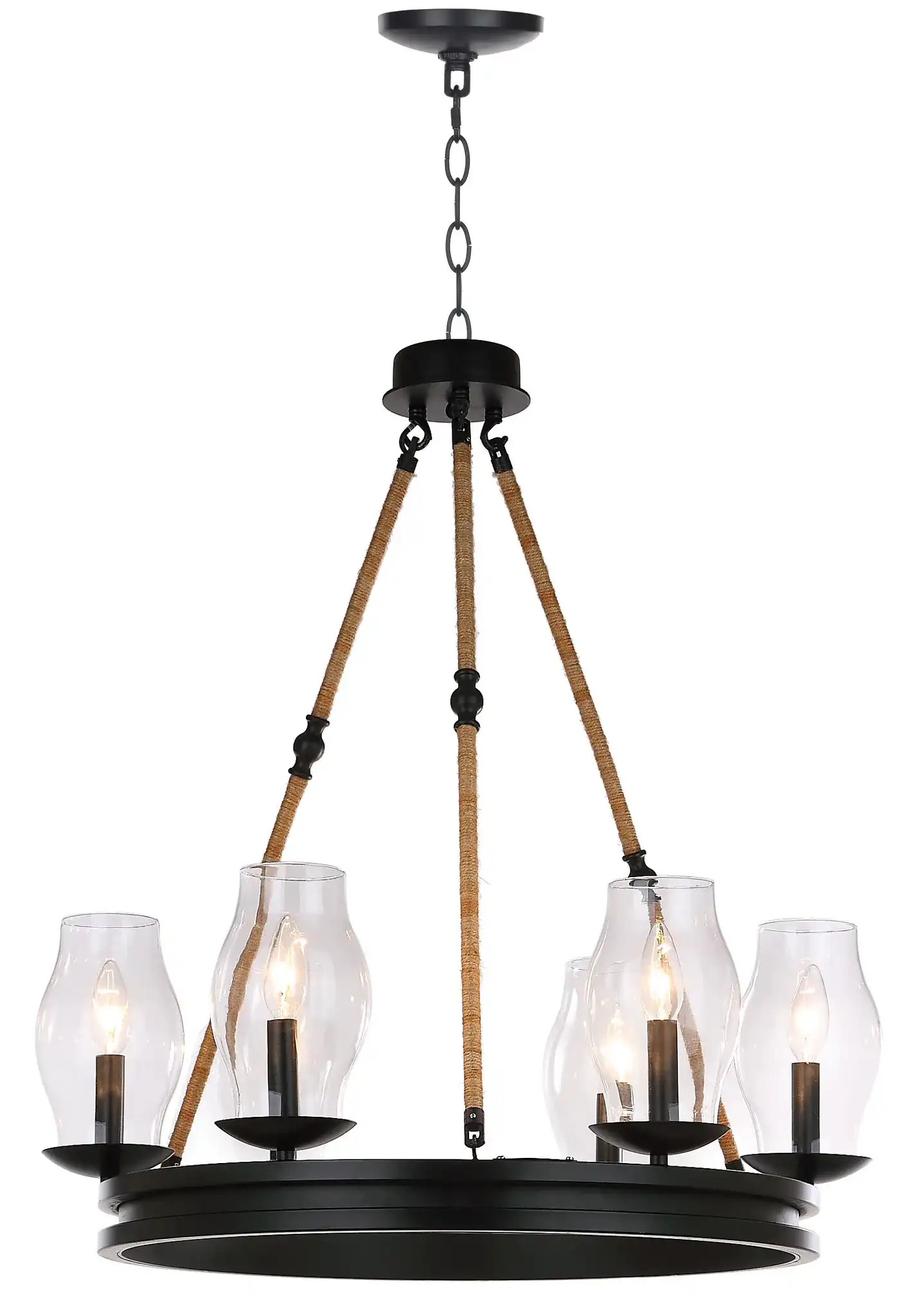 Fritz Chandelier in Black