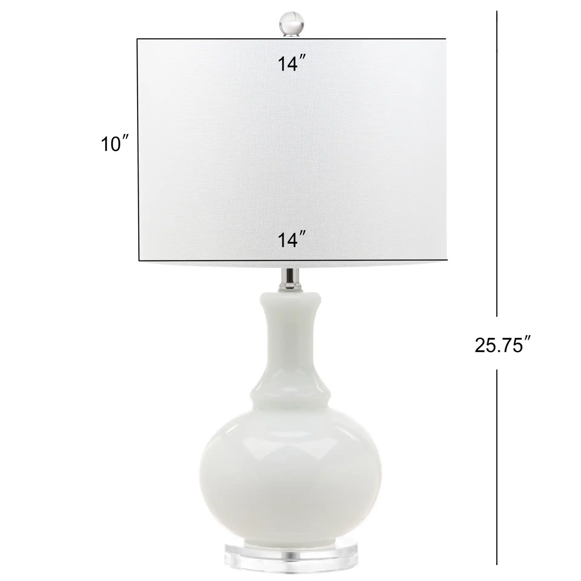 Franny Table Lamp (Set Of 2) in Off-White, detail view
