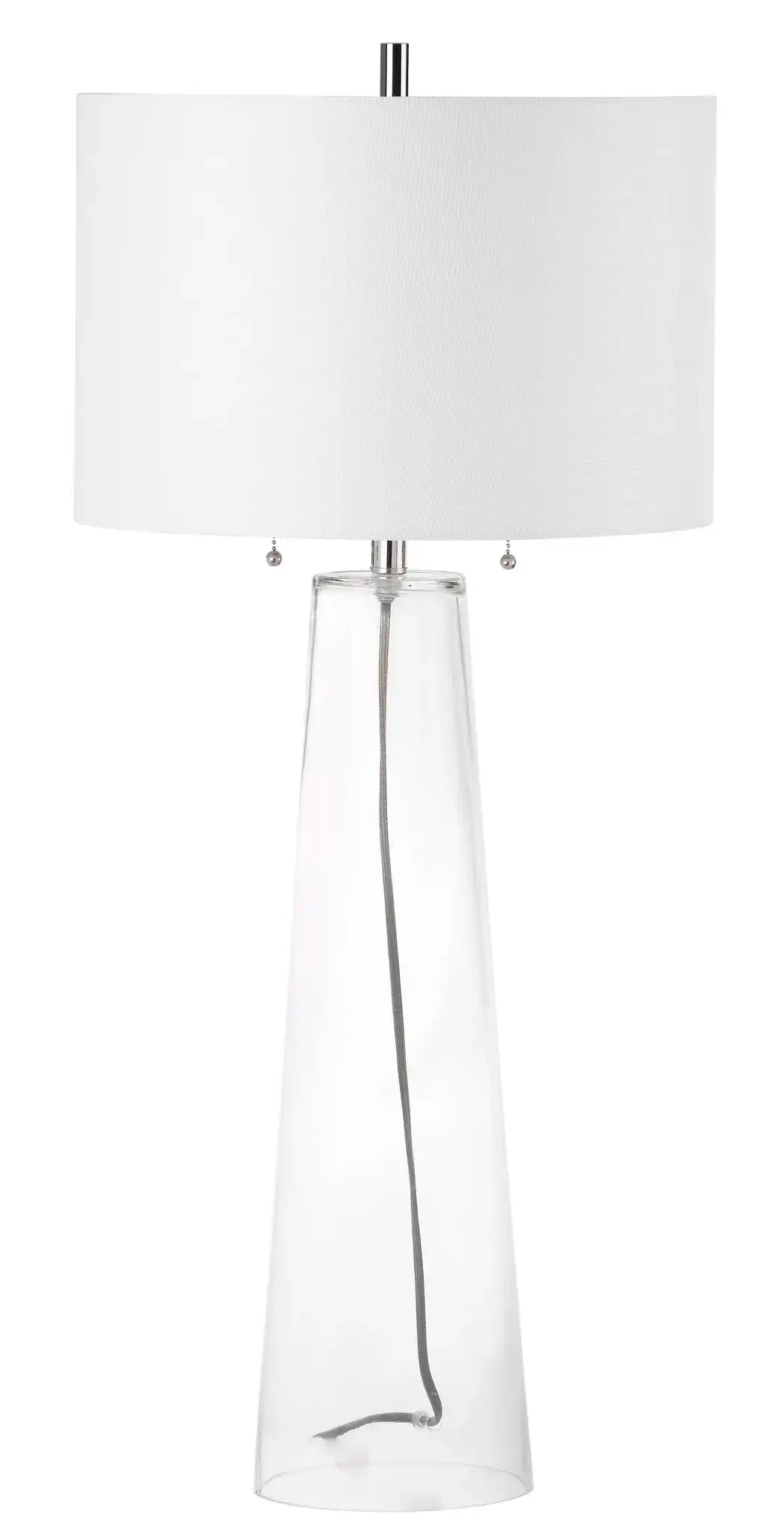 Myrtle Table Lamp (Set Of 2) in Clear / Off White, detail view
