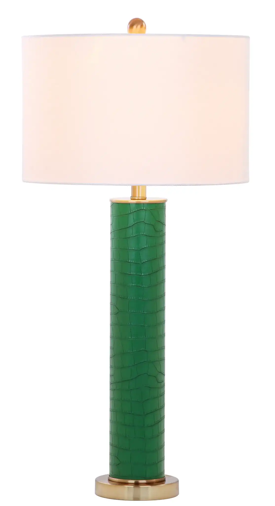 Dark Green Faux Alligator