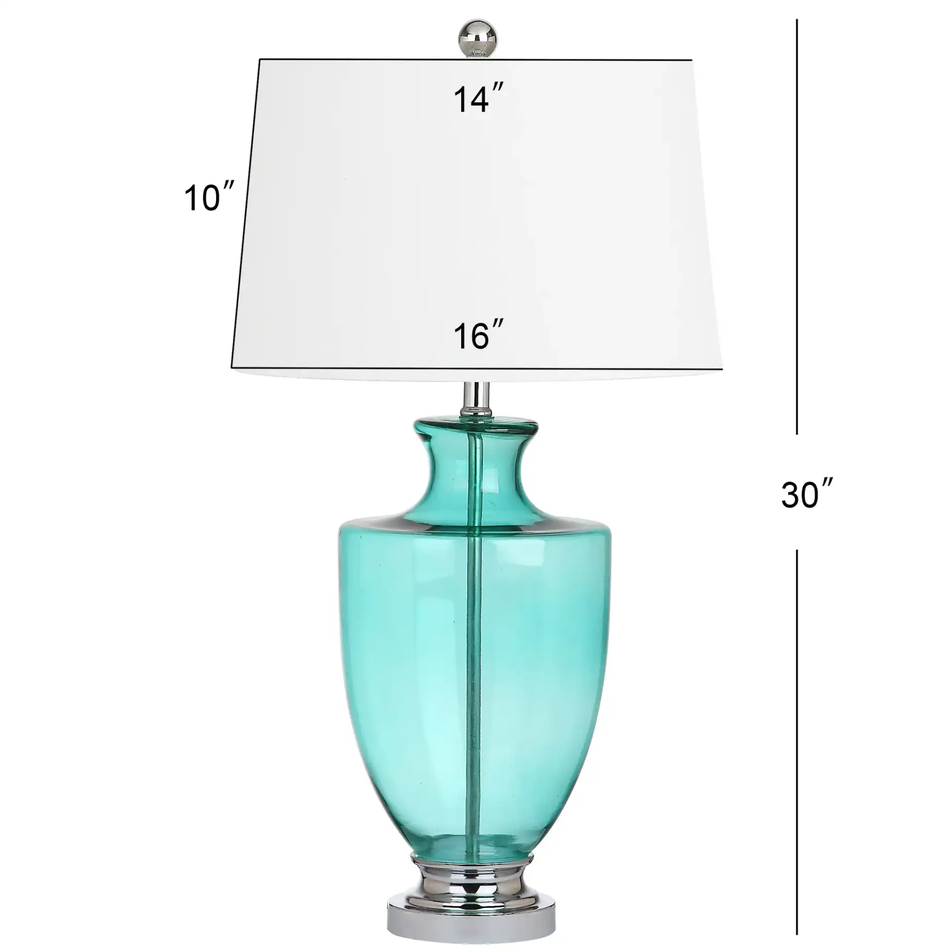 Desiree Table Lamp (Set Of 2) in Seafoam, detail view