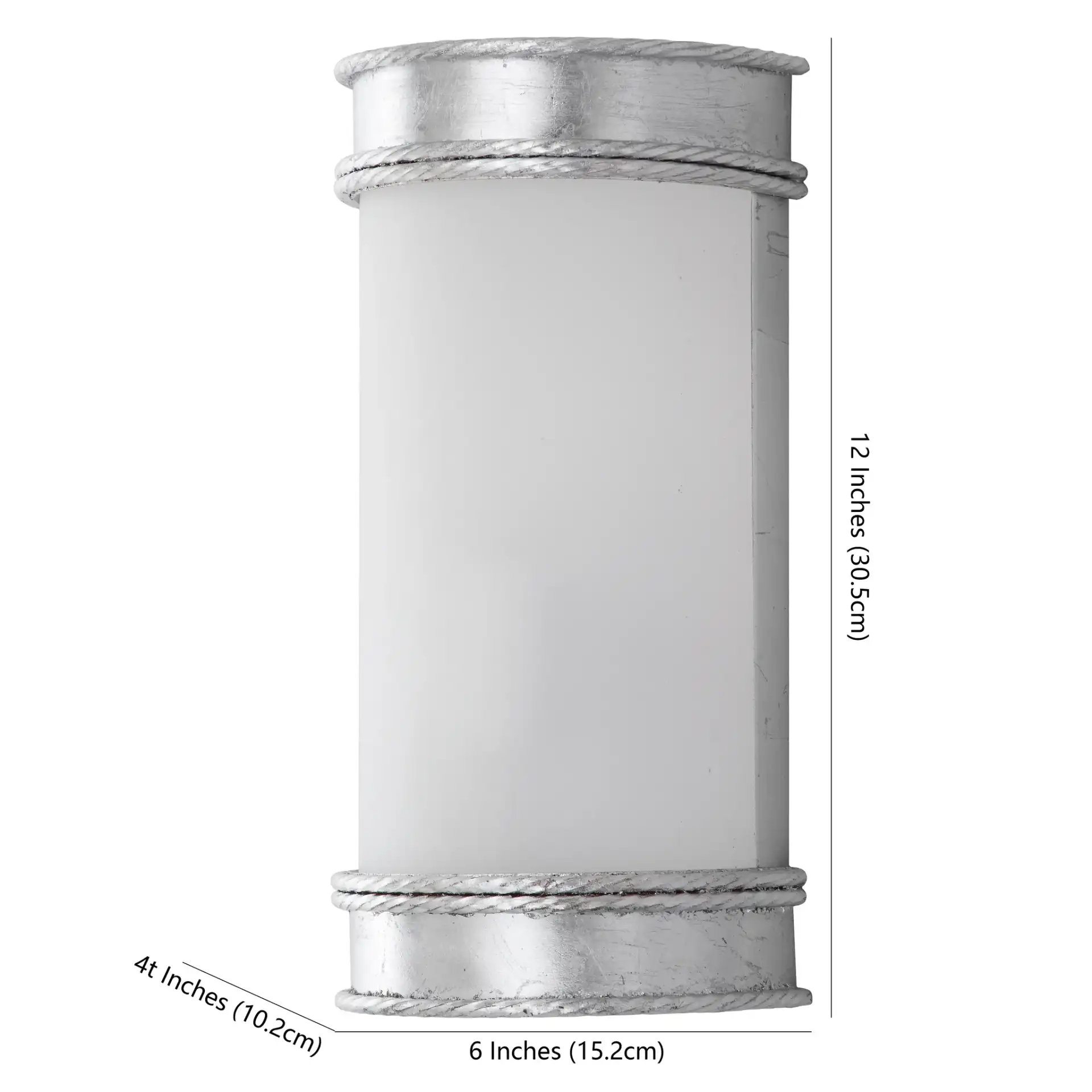 Florence Wall Sconce (Set of 2) in Silver, detail view