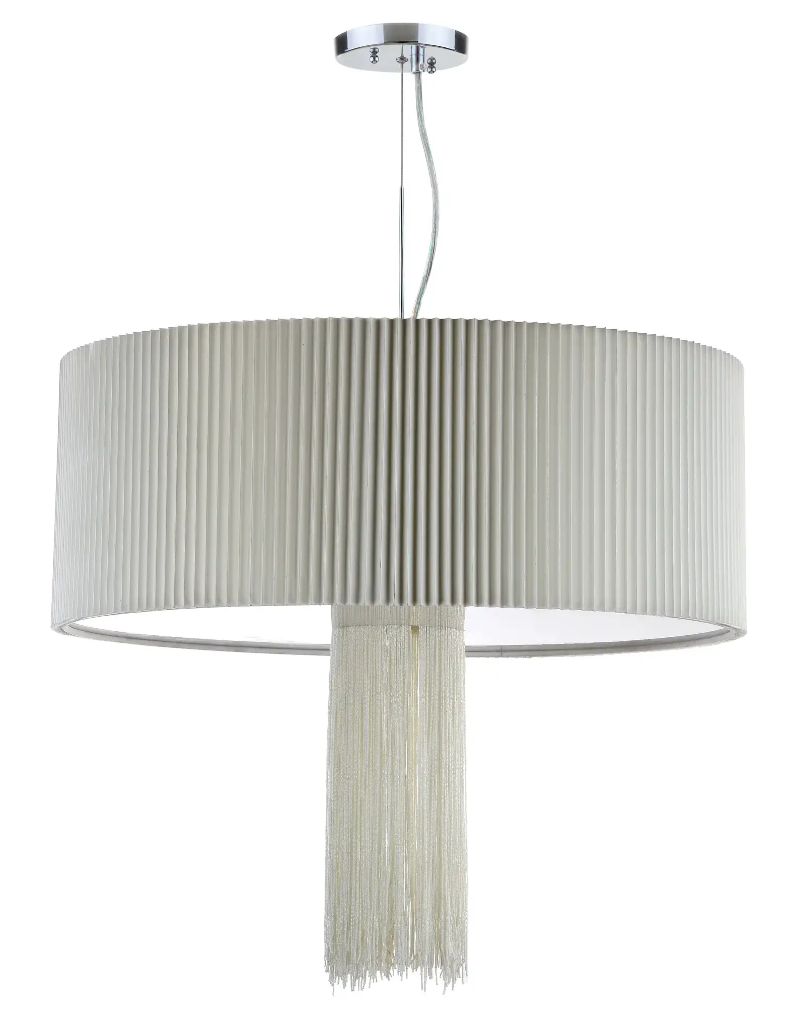 Schroom Pendant in Chrome, detail view