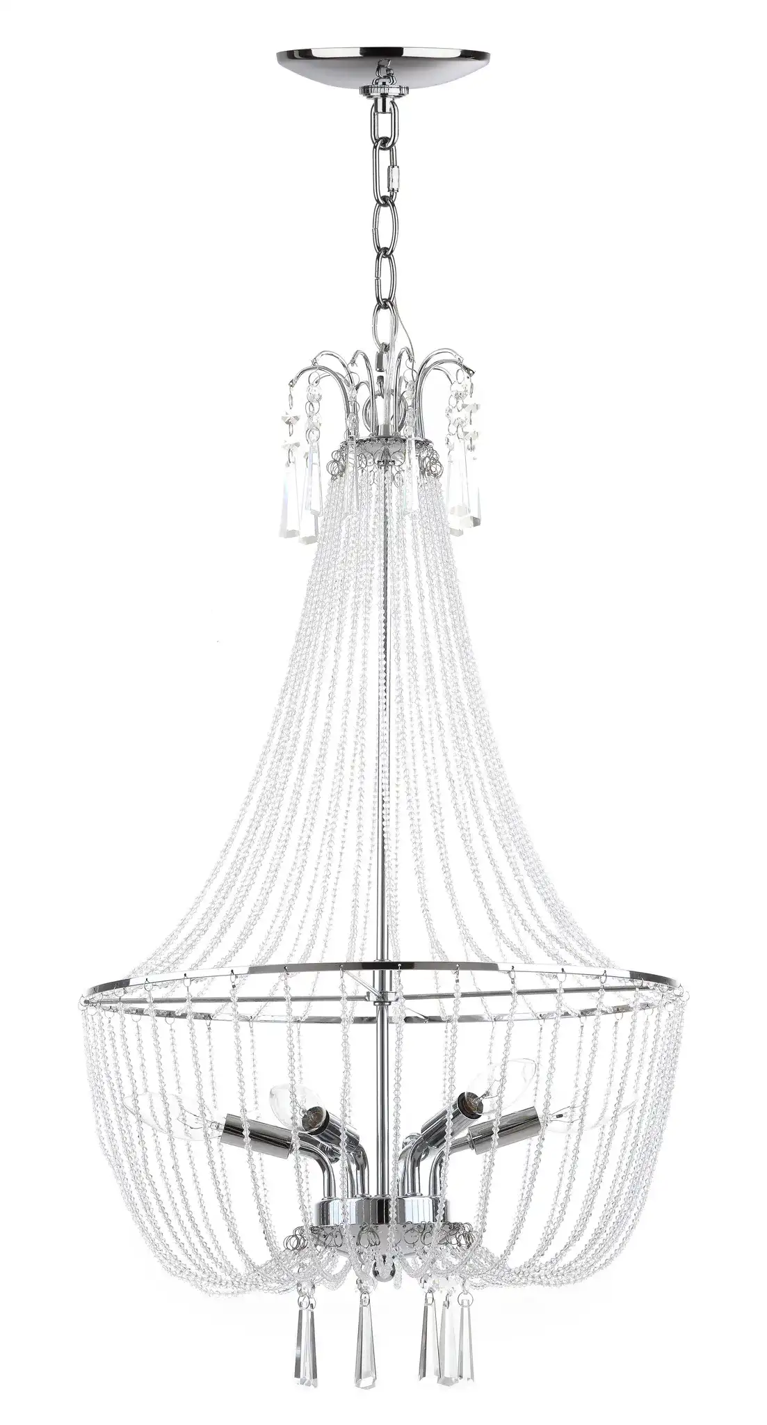 Berlin Chandelier in Chrome, detail view