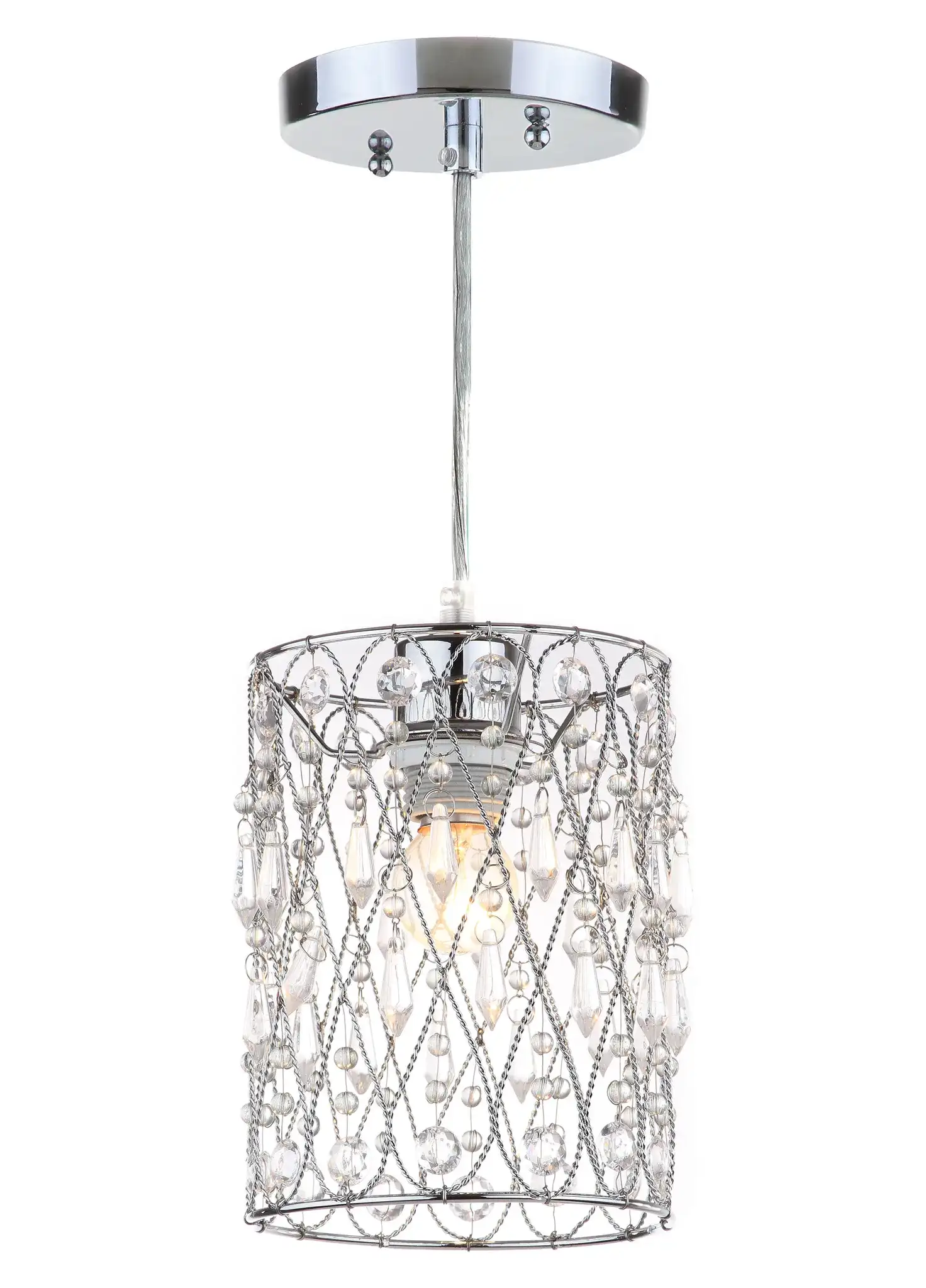 Vega Chandelier in Clear / Chrome