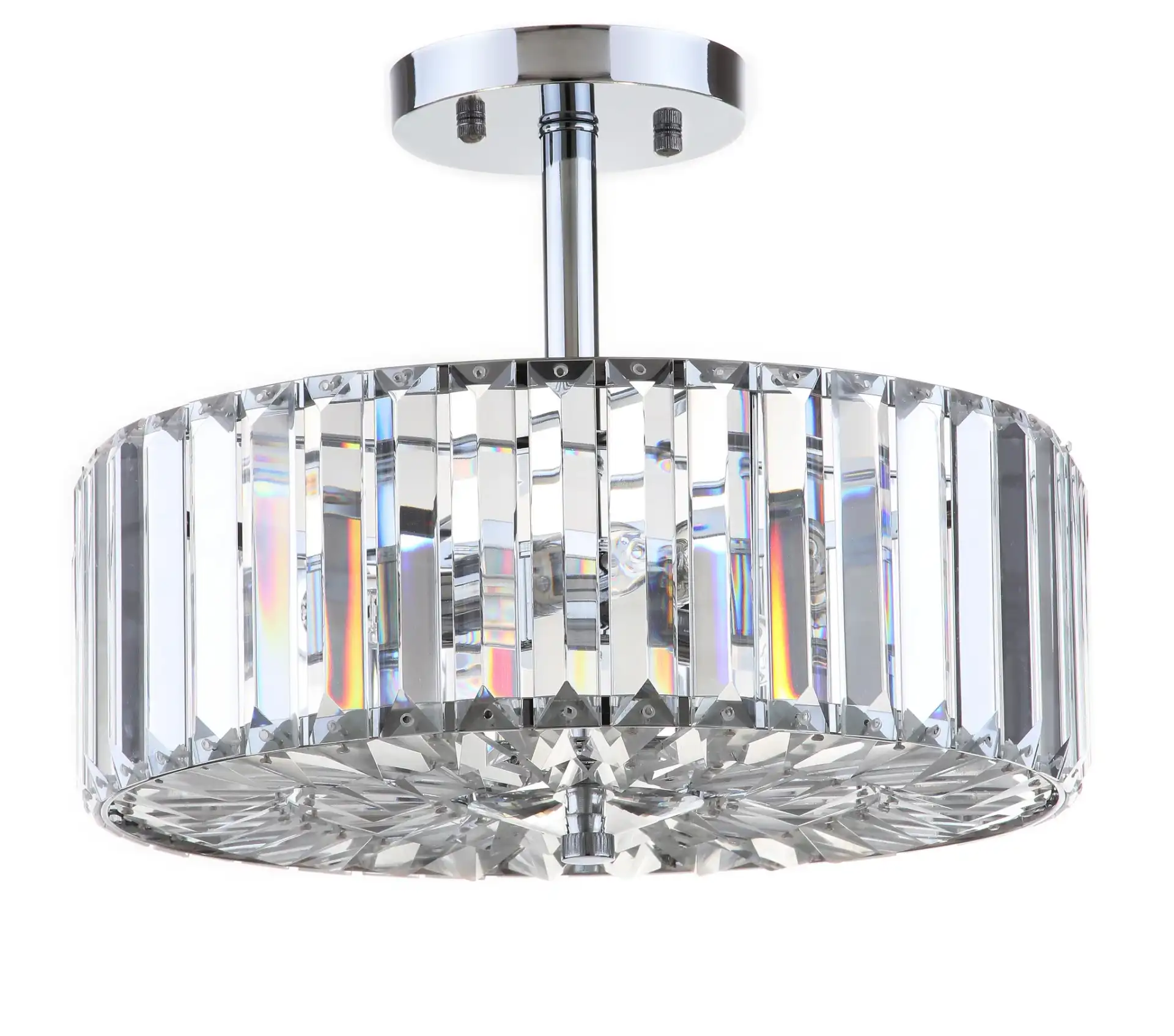 Ariel Chandelier in Clear / Chrome, detail view