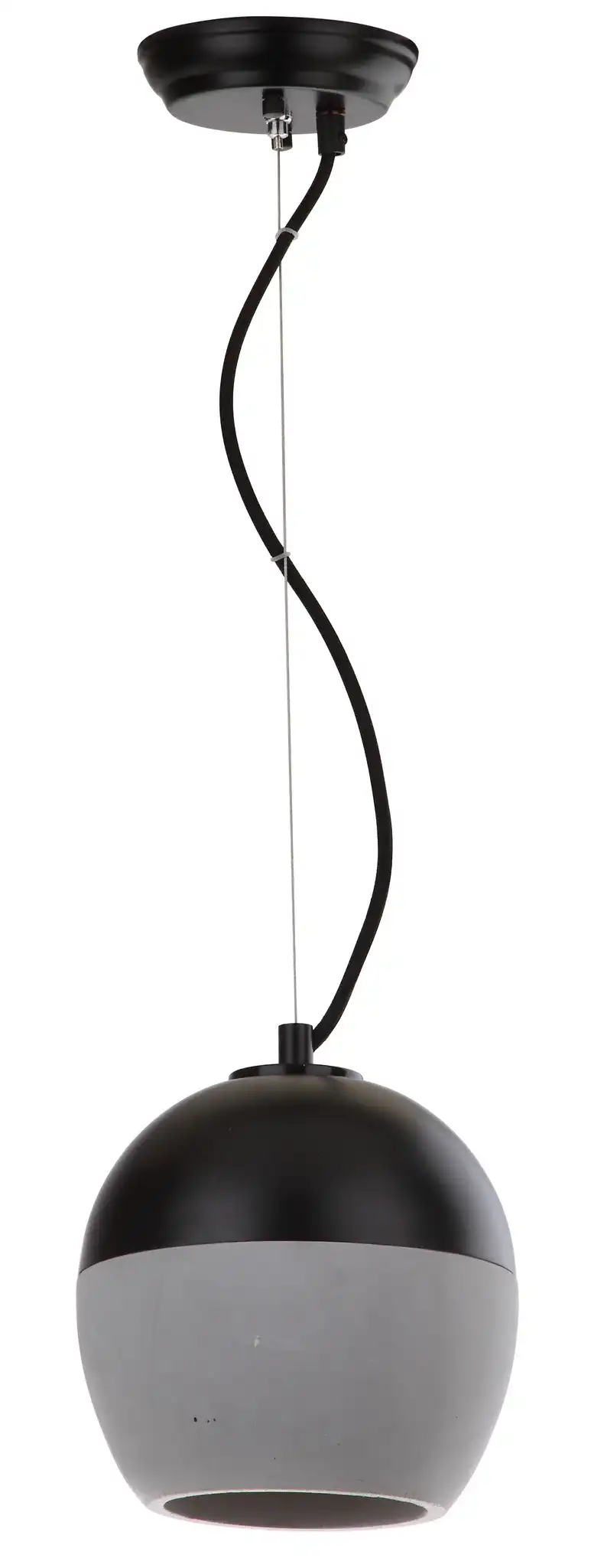 Kira Pendant Lamp in Gray / Black, detail view