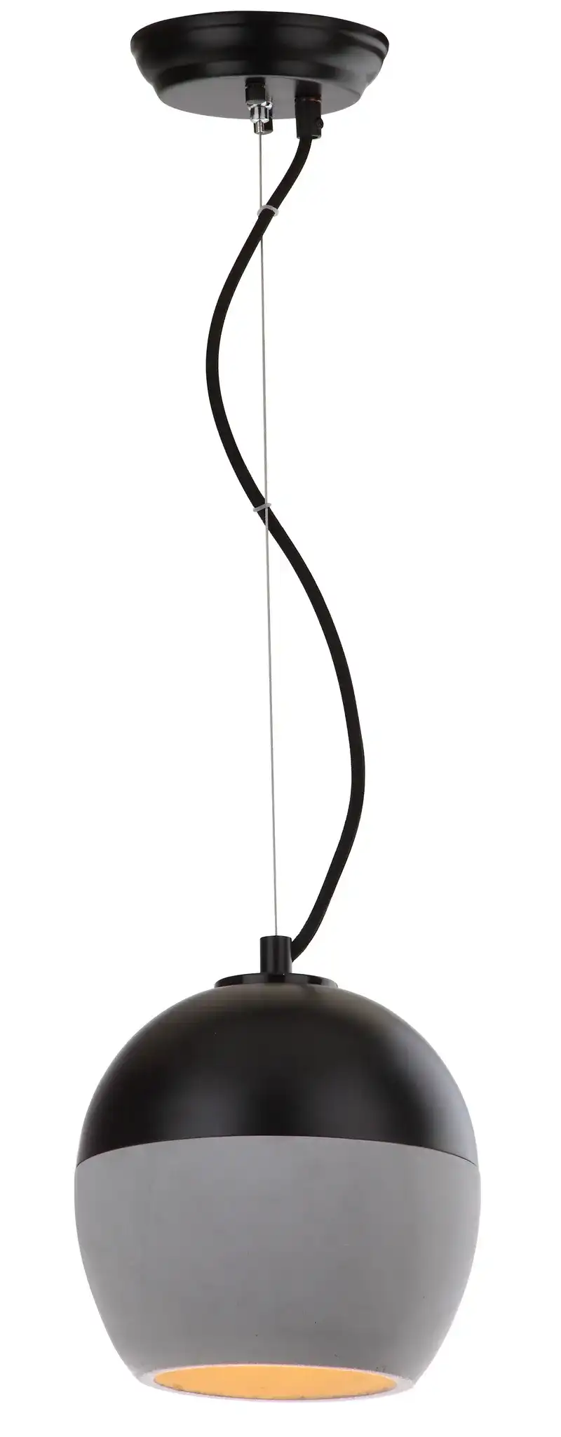 Kira Pendant Lamp in Gray / Black
