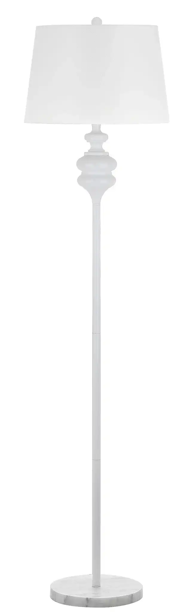 Torc Floor Lamp in White, detail view