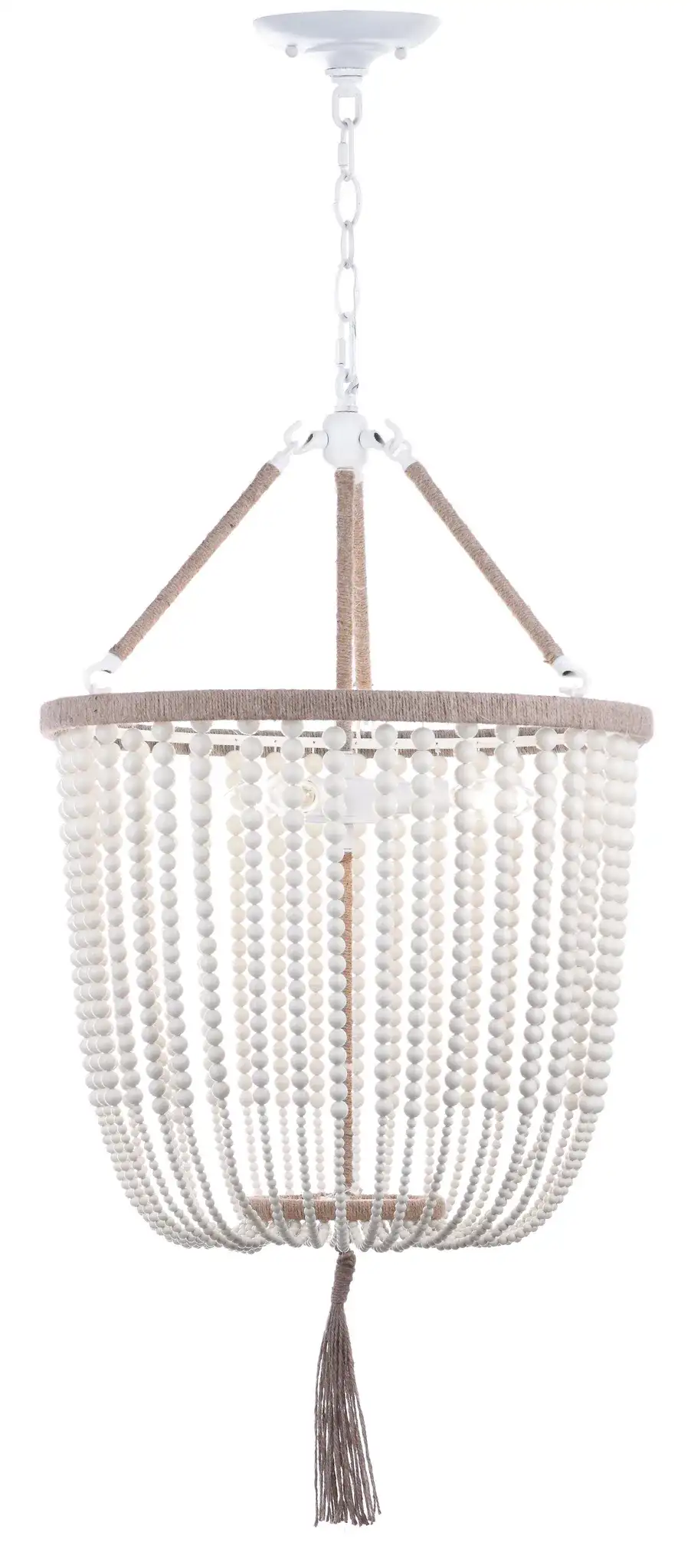 Angie Beads Pendant Lamp in Cream, detail view