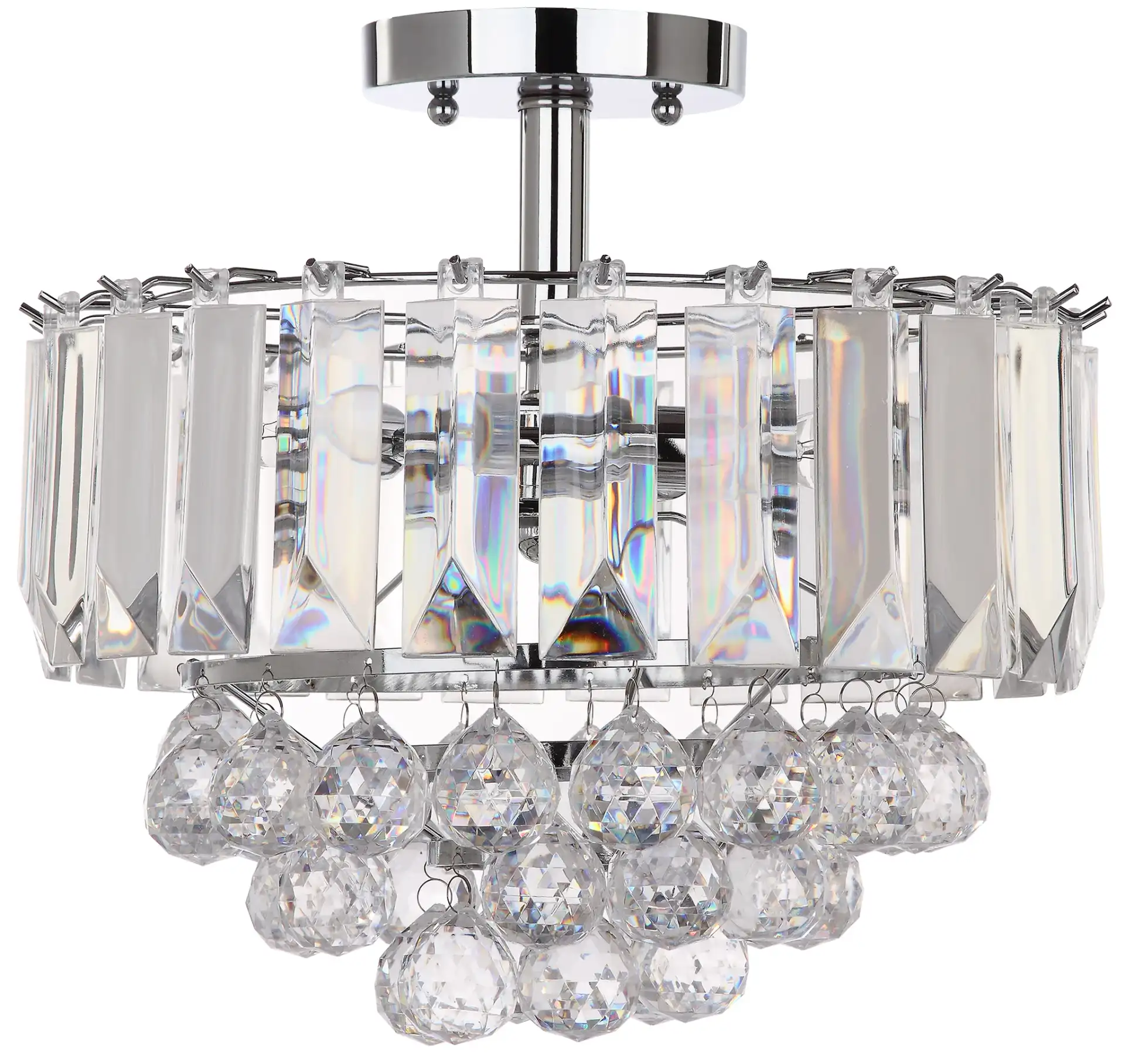 Vaxcel Ceiling Lamp in Chrome, detail view