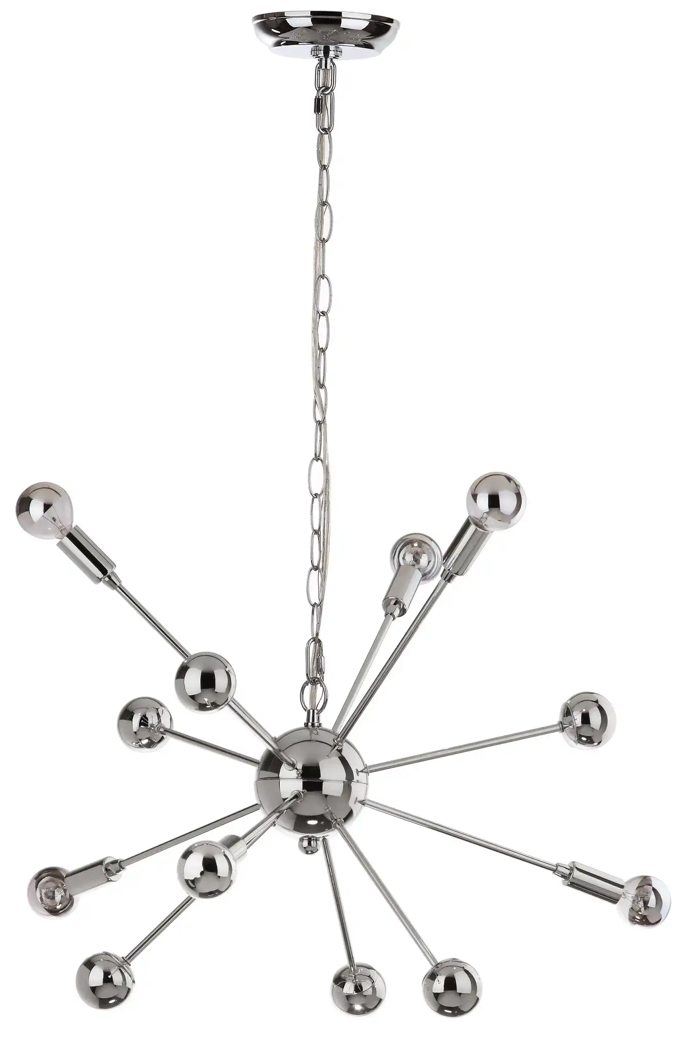 Matrix Sputnik Pendant Lamp in Chrome, detail view