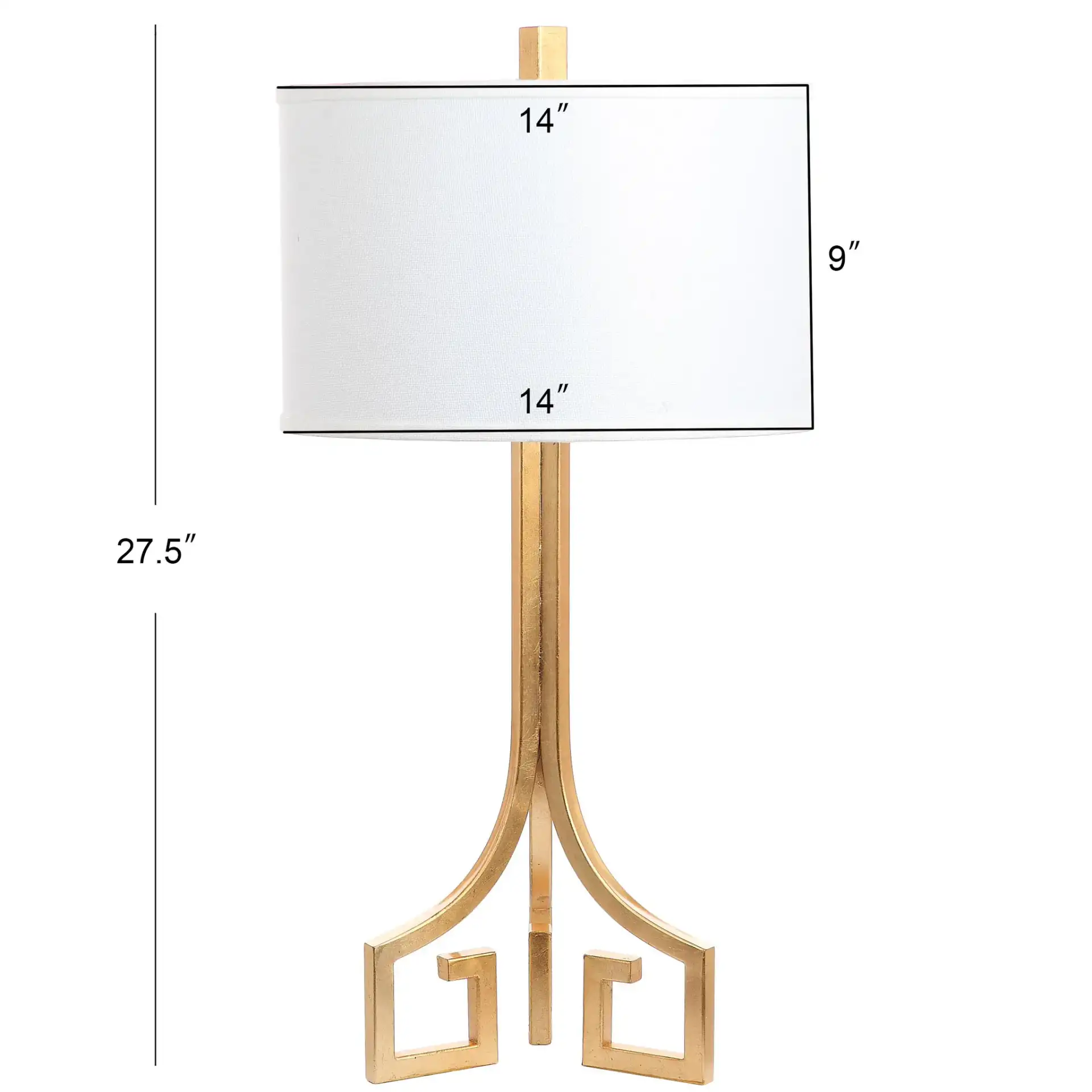 Arabelle Hardback Table Lamp (Set Of 2) in Gold, detail view