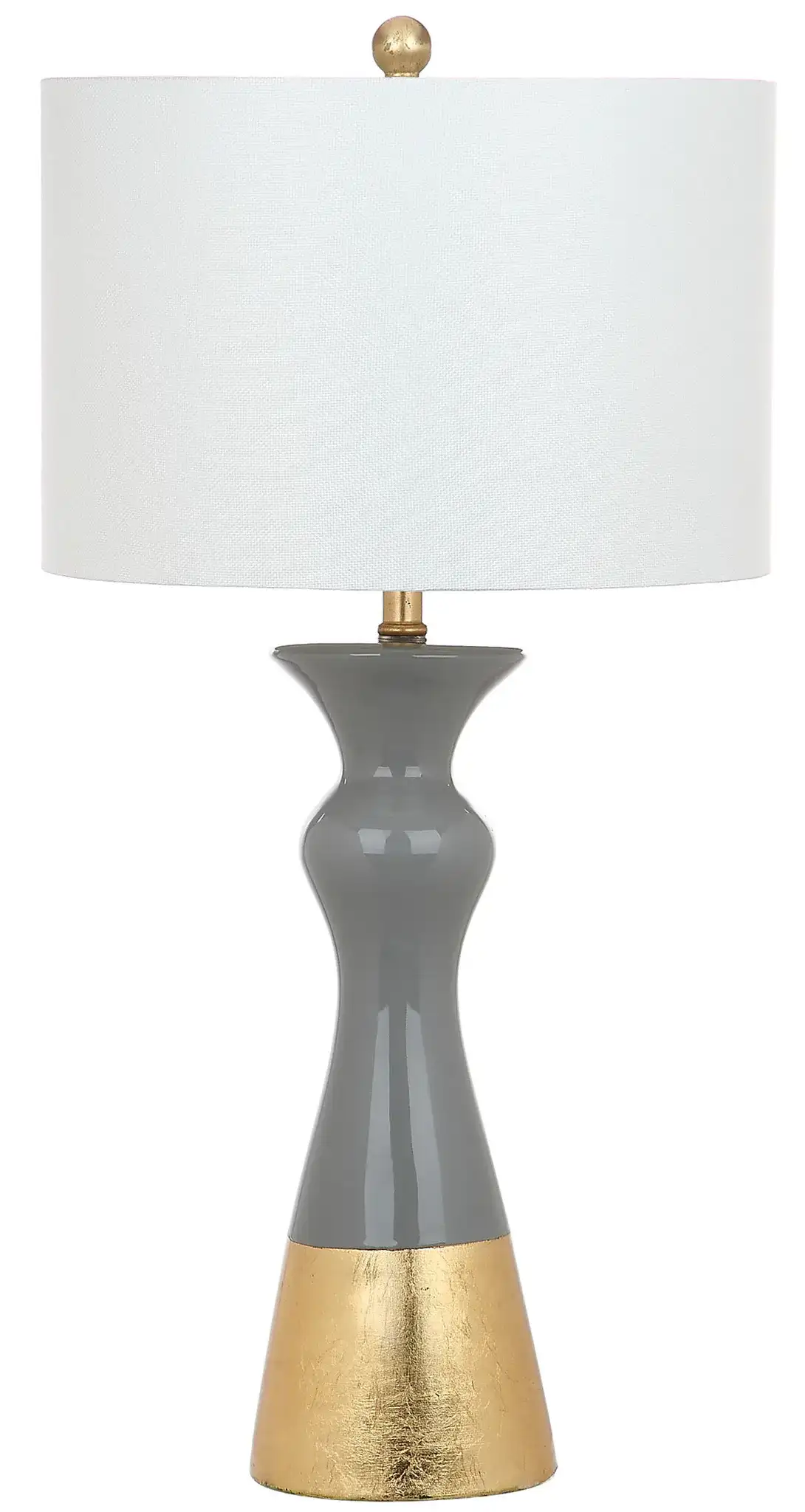 Iris Table Lamp (Set Of 2) in Gray / Gold, detail view