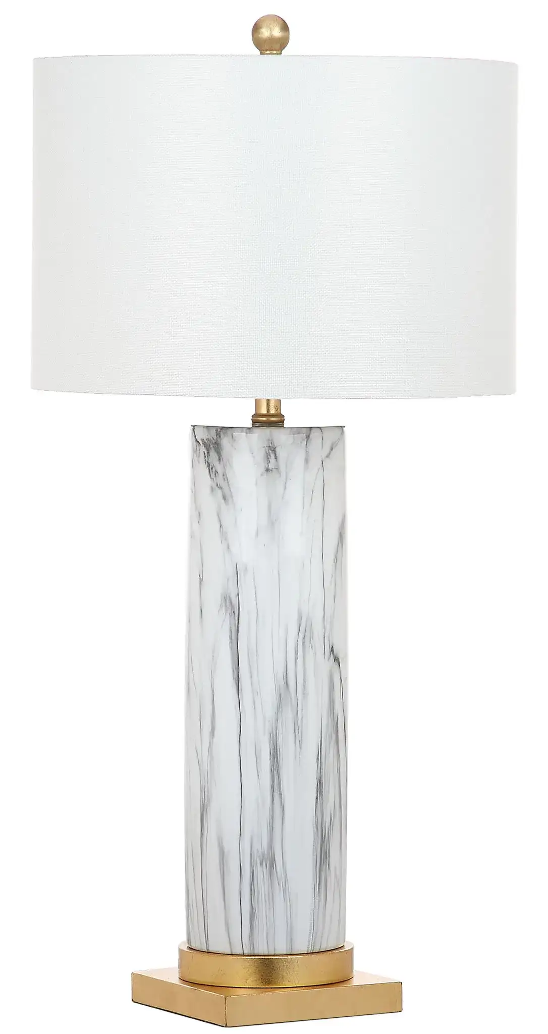 Abner Table Lamp (Set of 2) in Black / White, detail view