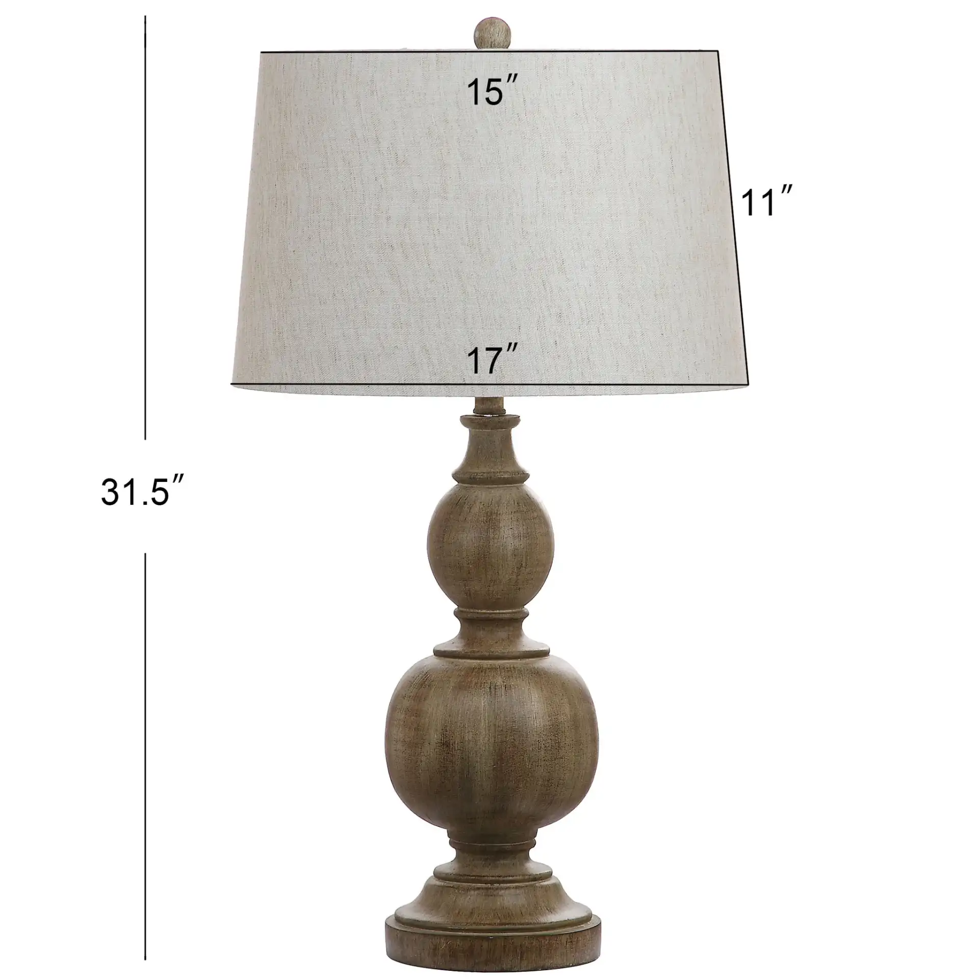 Araceli Table Lamp (Set Of 2) in Brown, detail view