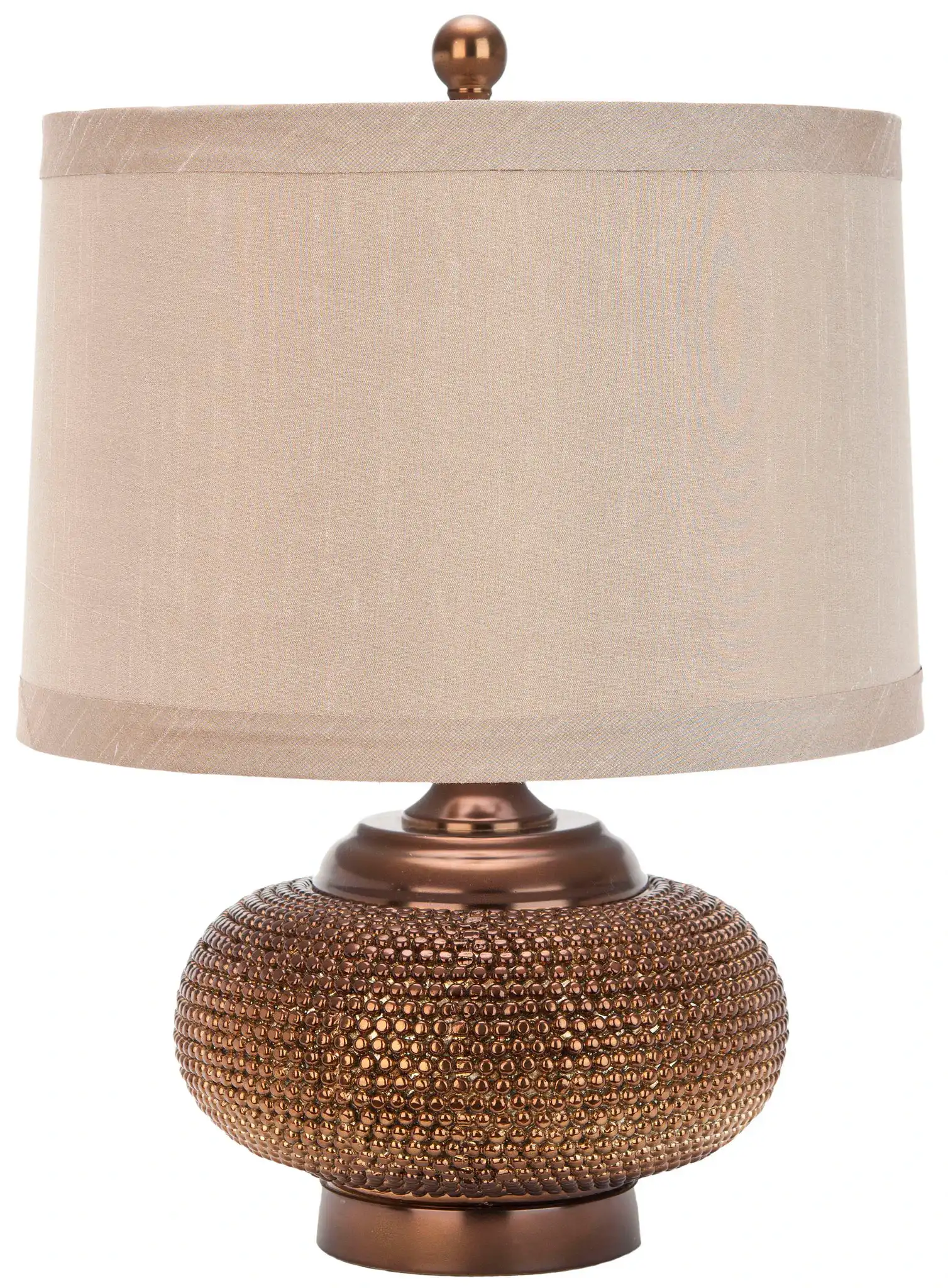 Alexis Gold Beaded Table Lamp (Set of 2) in Copper