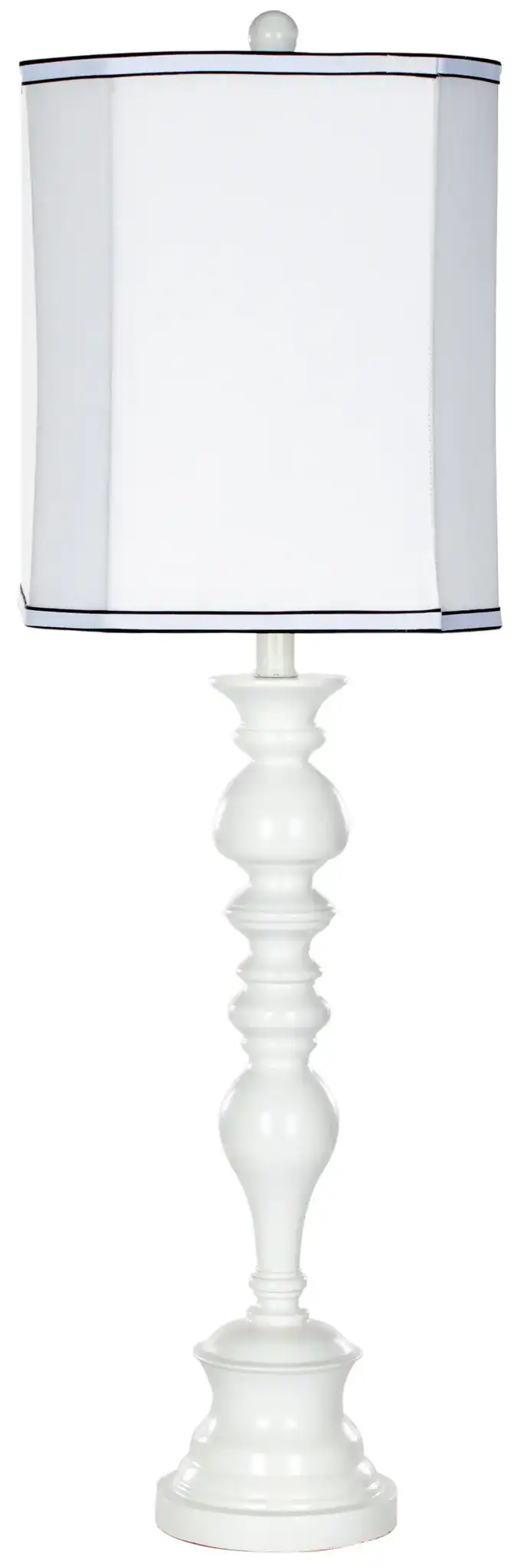 Poly Candlestick Lamp in White