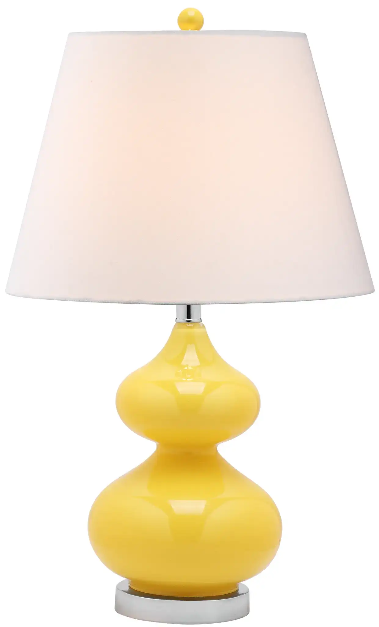 Eva Double Gourd Table Lamp (Set of 2) in Silver