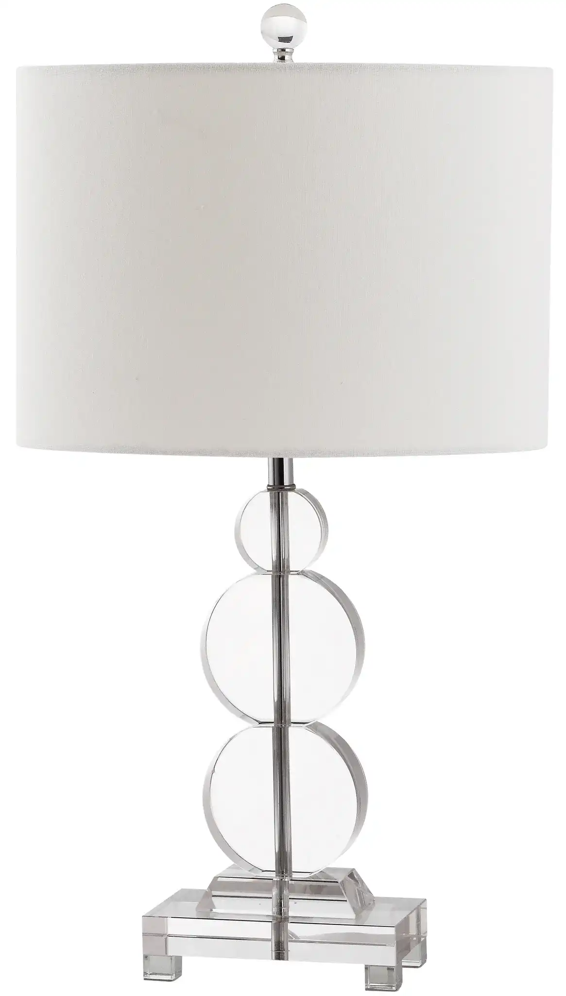 Moira Crystal Table Lamp in Clear, detail view