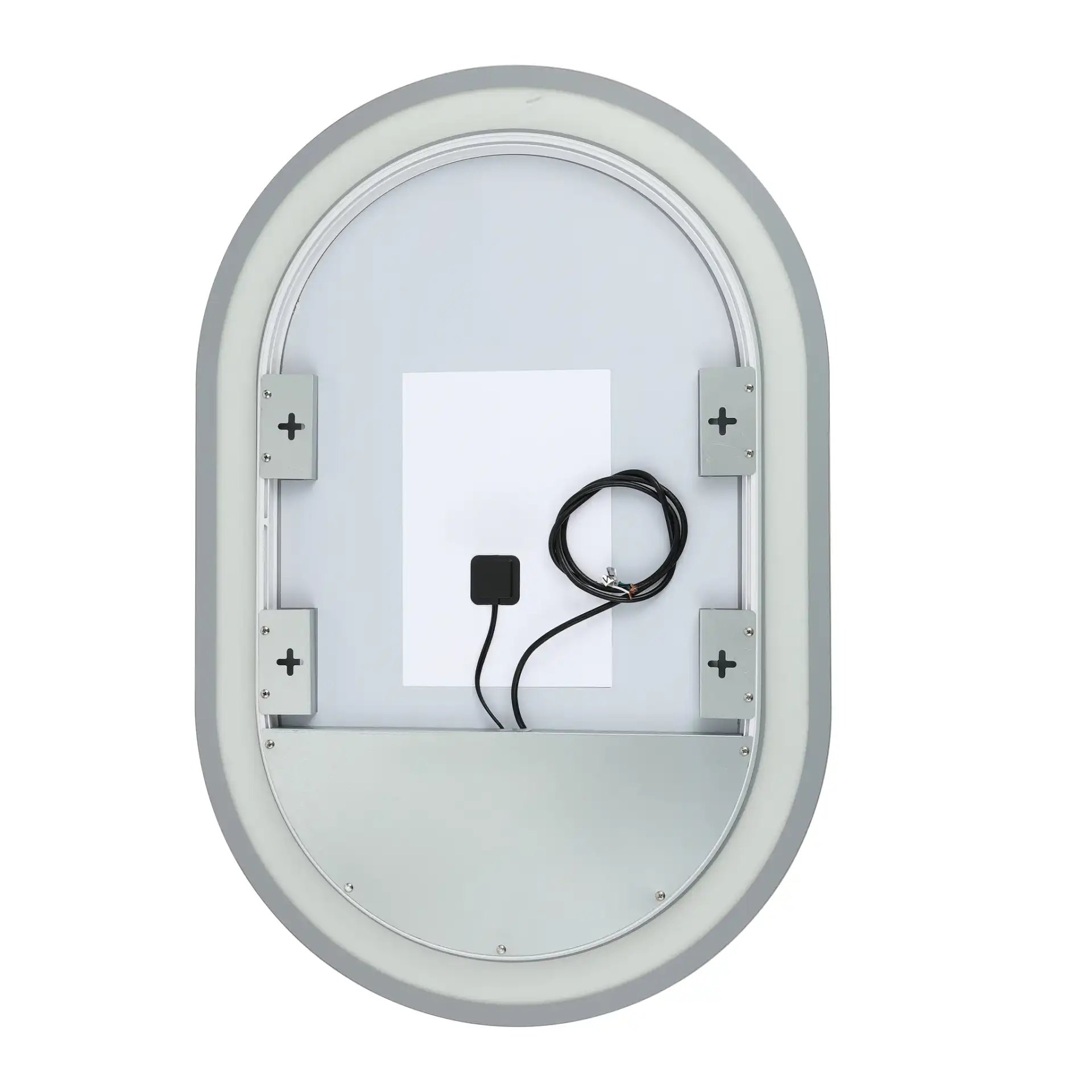 Crosby 24" Led Mirror in Silver / White