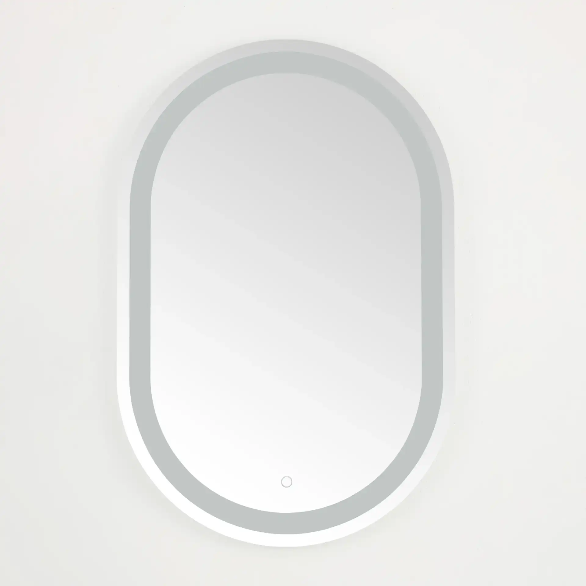 Crosby 24" Led Mirror in Silver / White, detail view