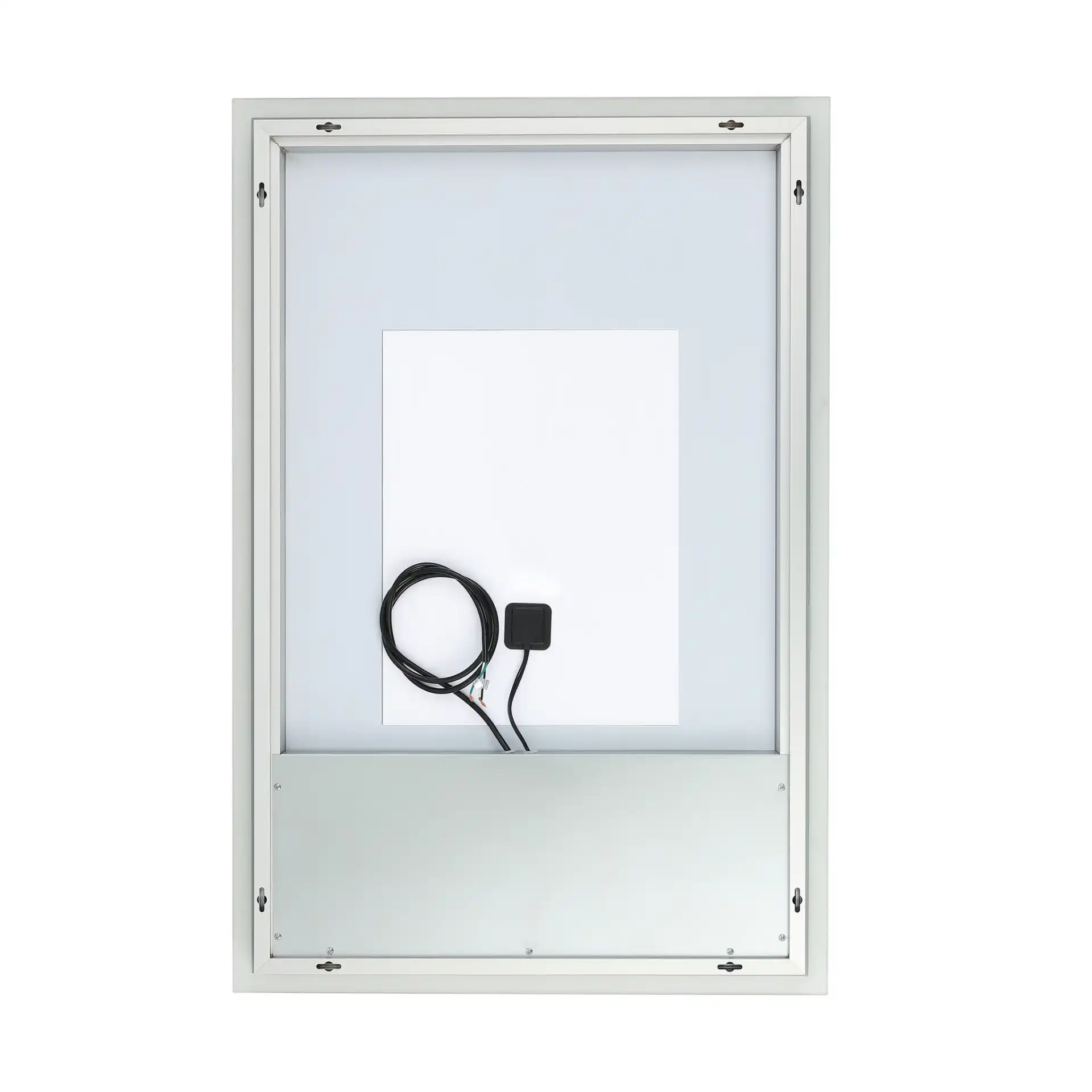 Houston 24" Led Mirror in Silver / White