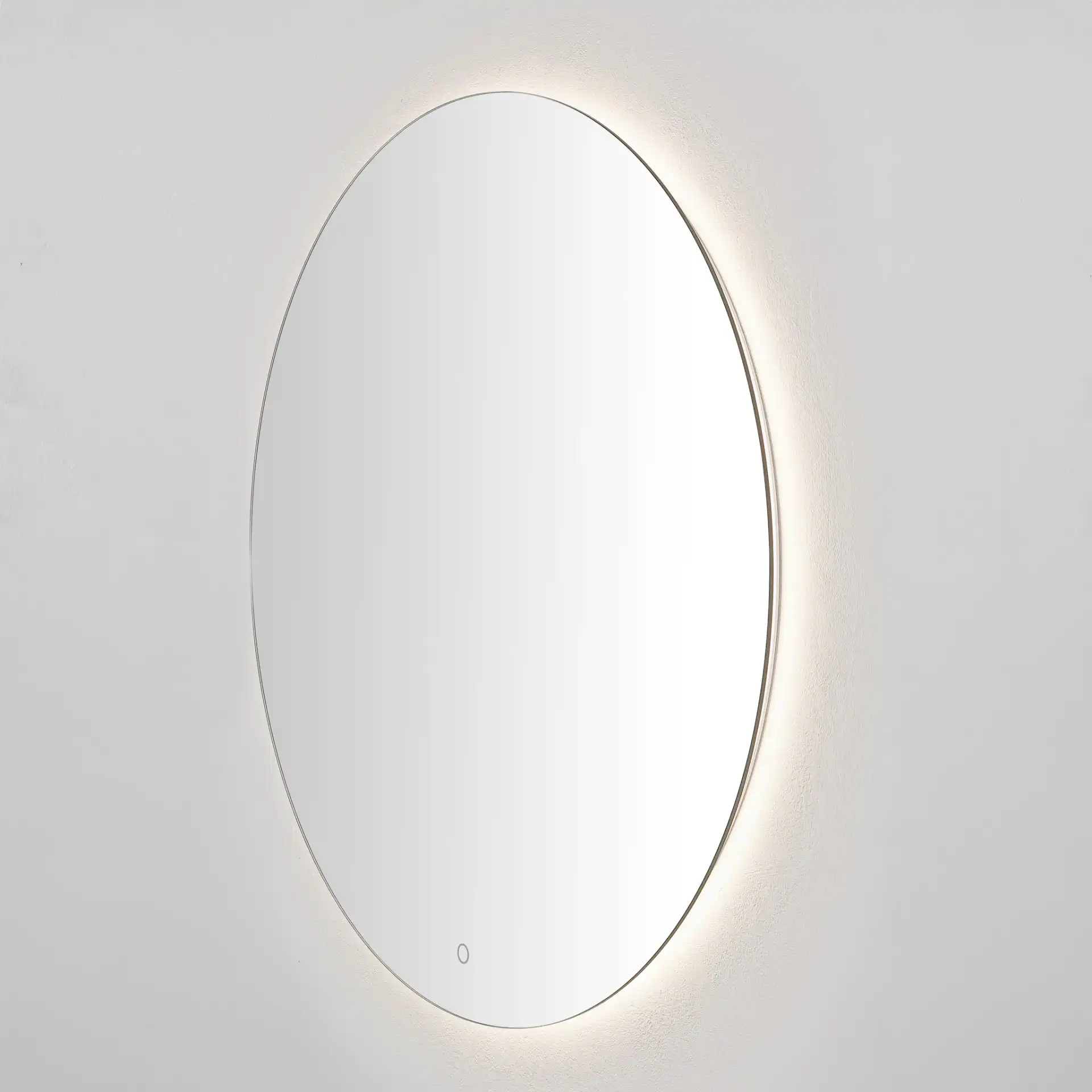 Ashden 36" Led Mirror in Silver, detail view