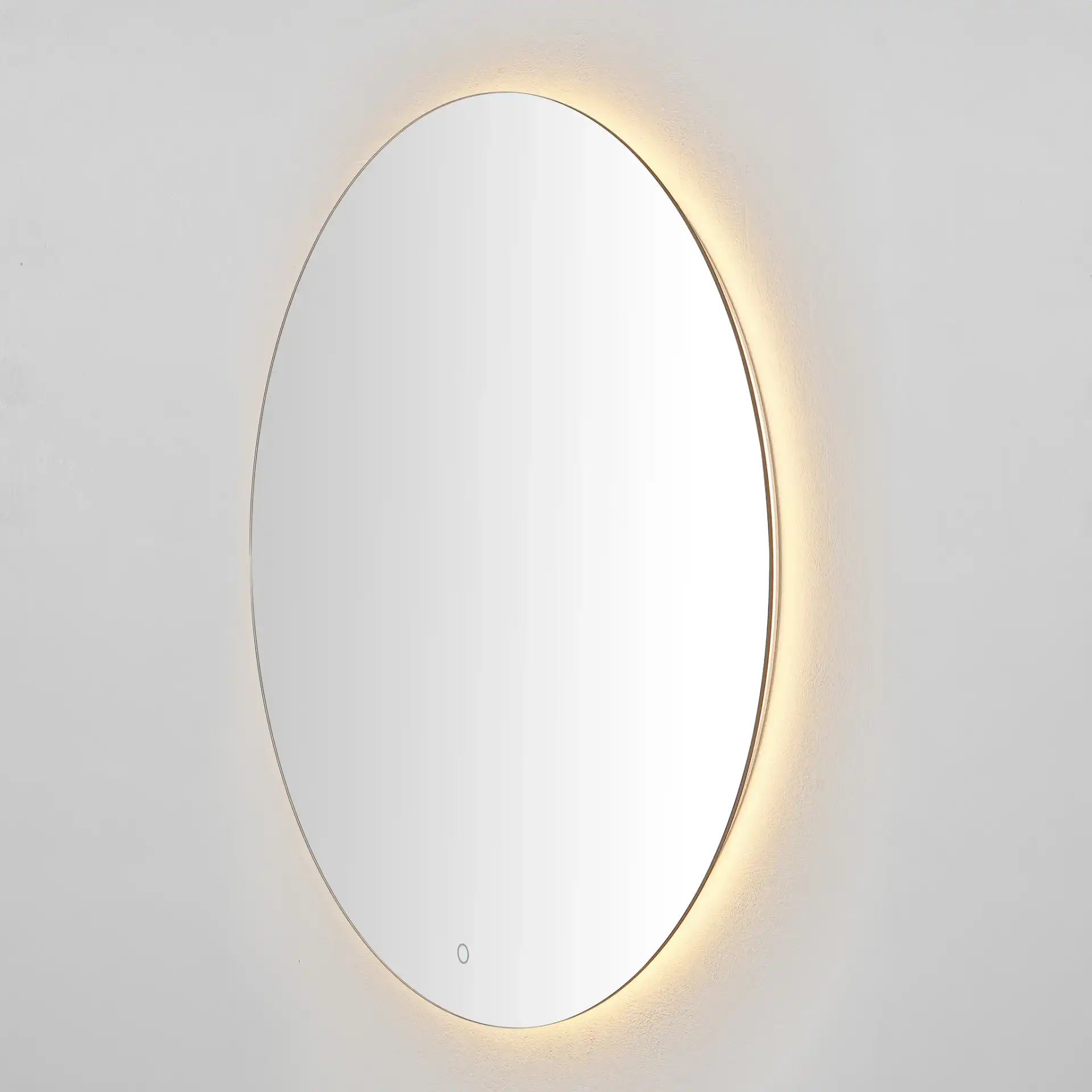 Ashden 36" Led Mirror in Silver, detail view
