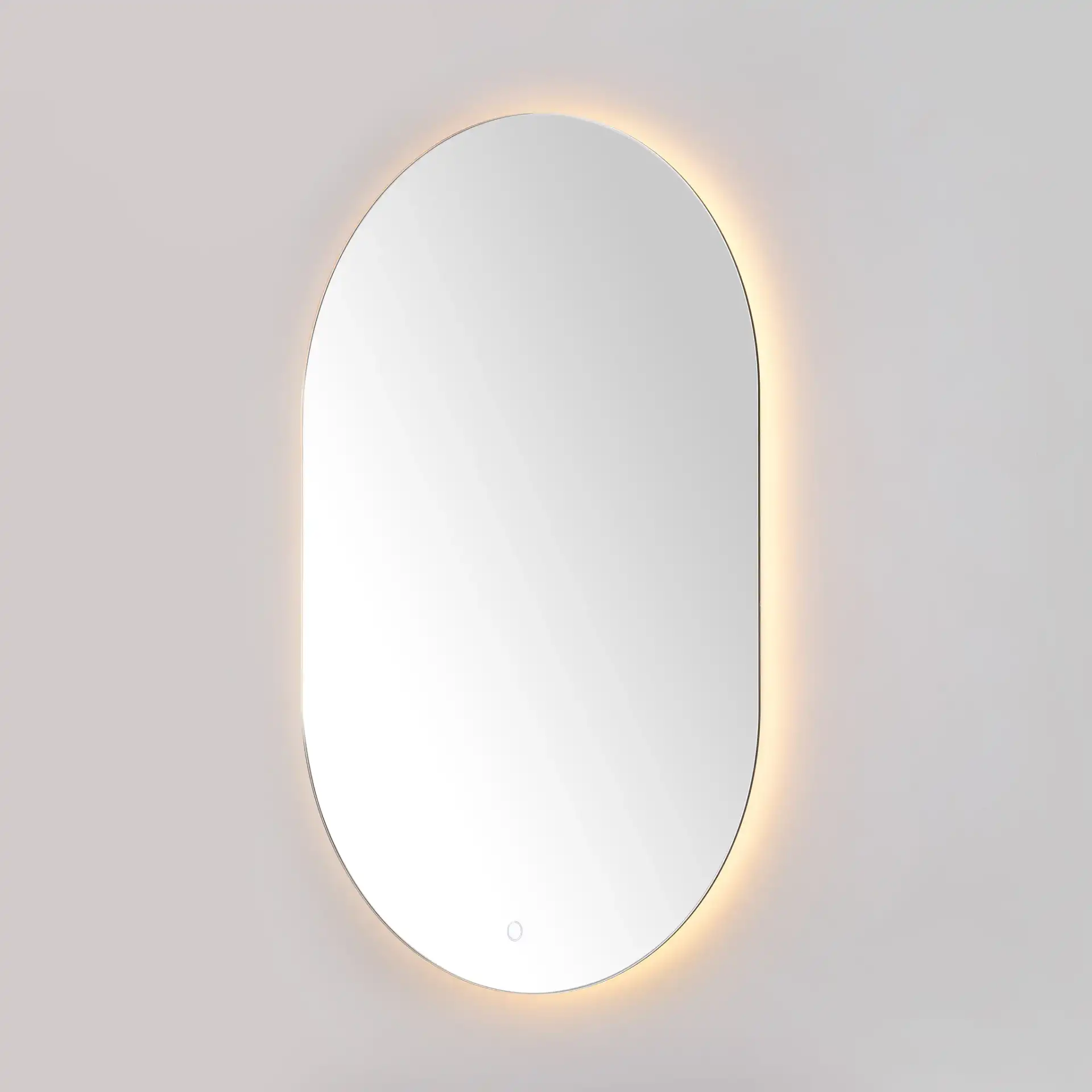 Jax 36" Led Mirror in White, detail view