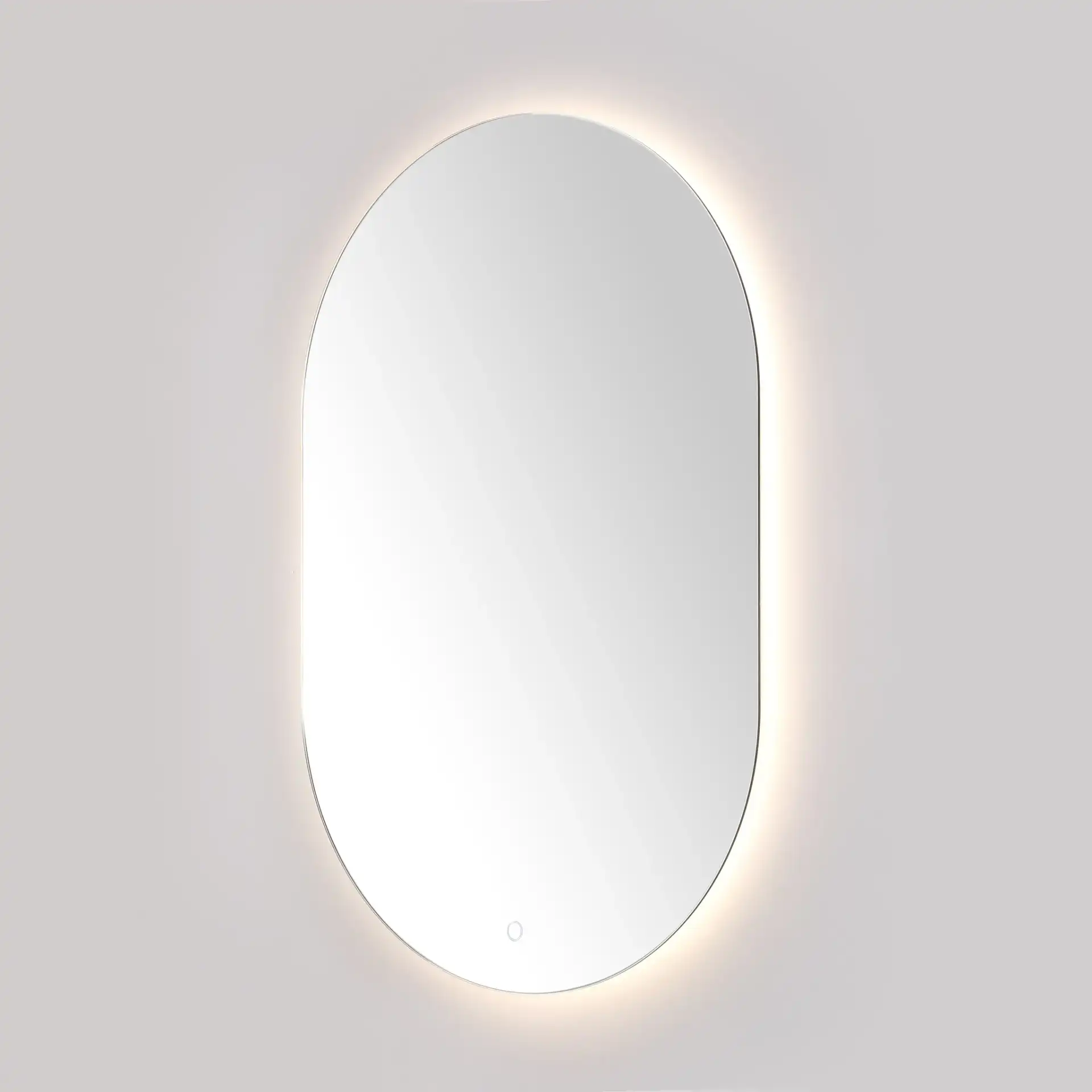 Jax 36" Led Mirror in White, detail view