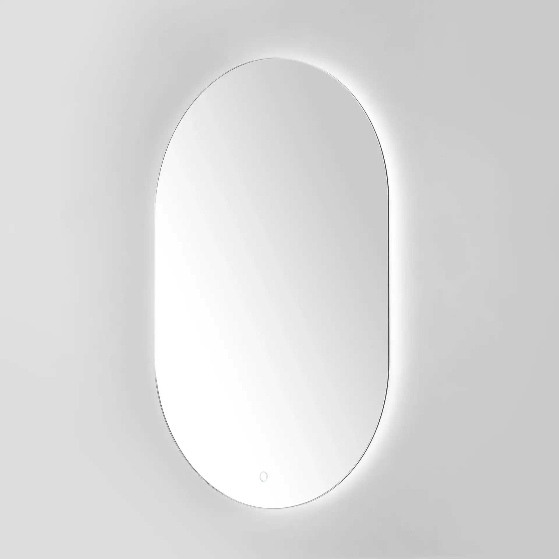 Jax 36" Led Mirror in White, detail view