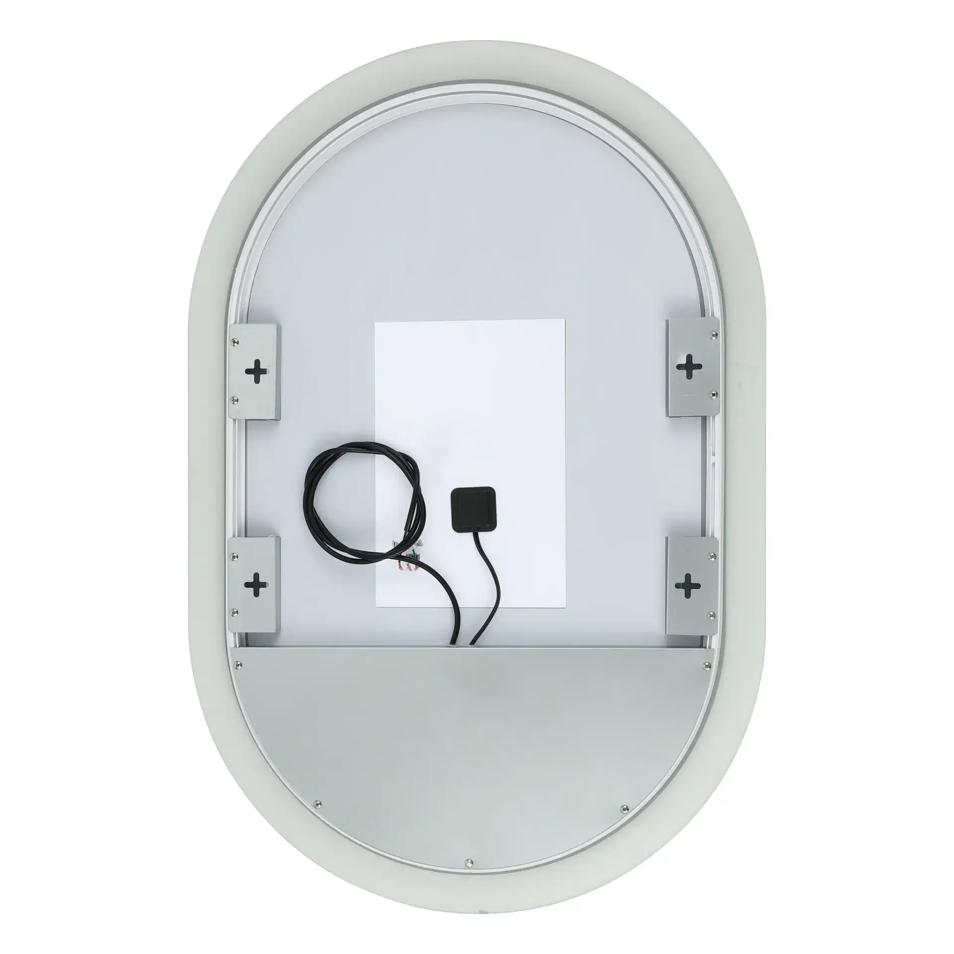 Wes 24" Led Mirror in Silver / White