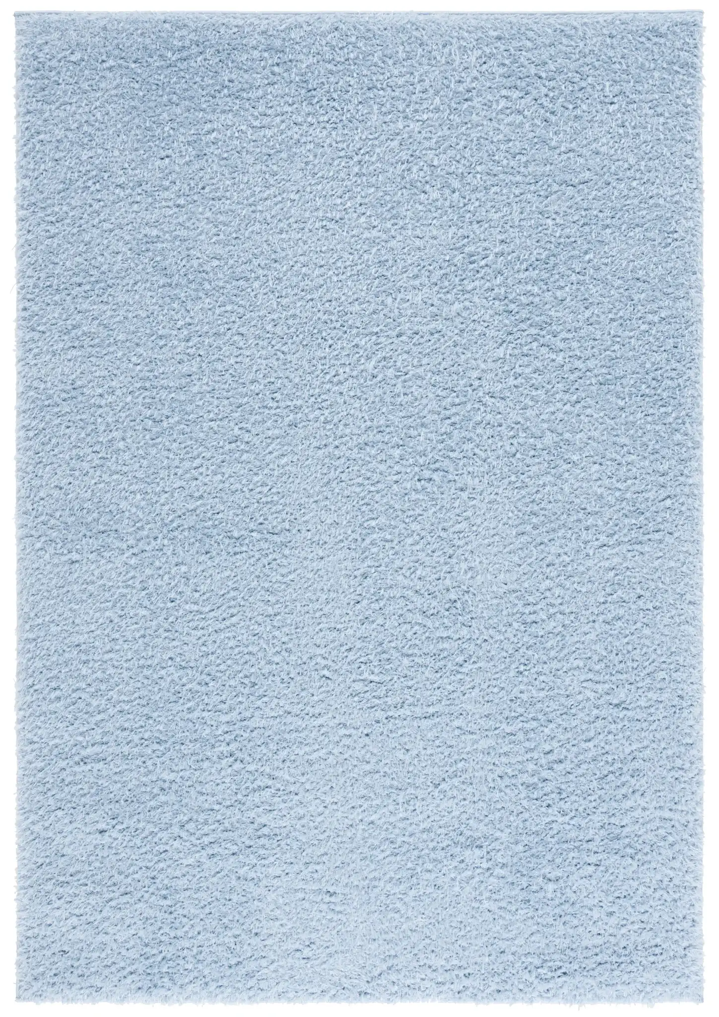 Lindsay Solid Shag Rug in Aqua