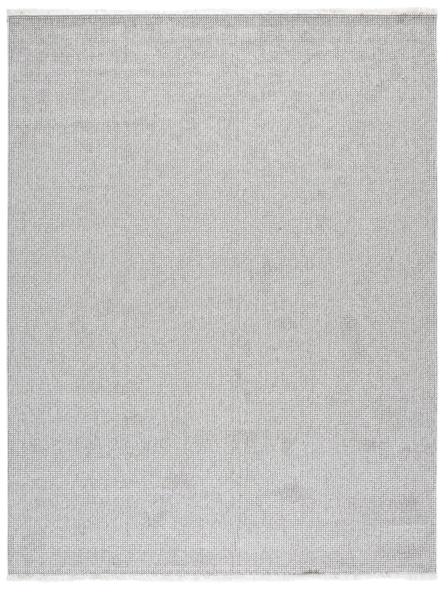 Lotus Solid Textured Rug in Light Gray / Ivory