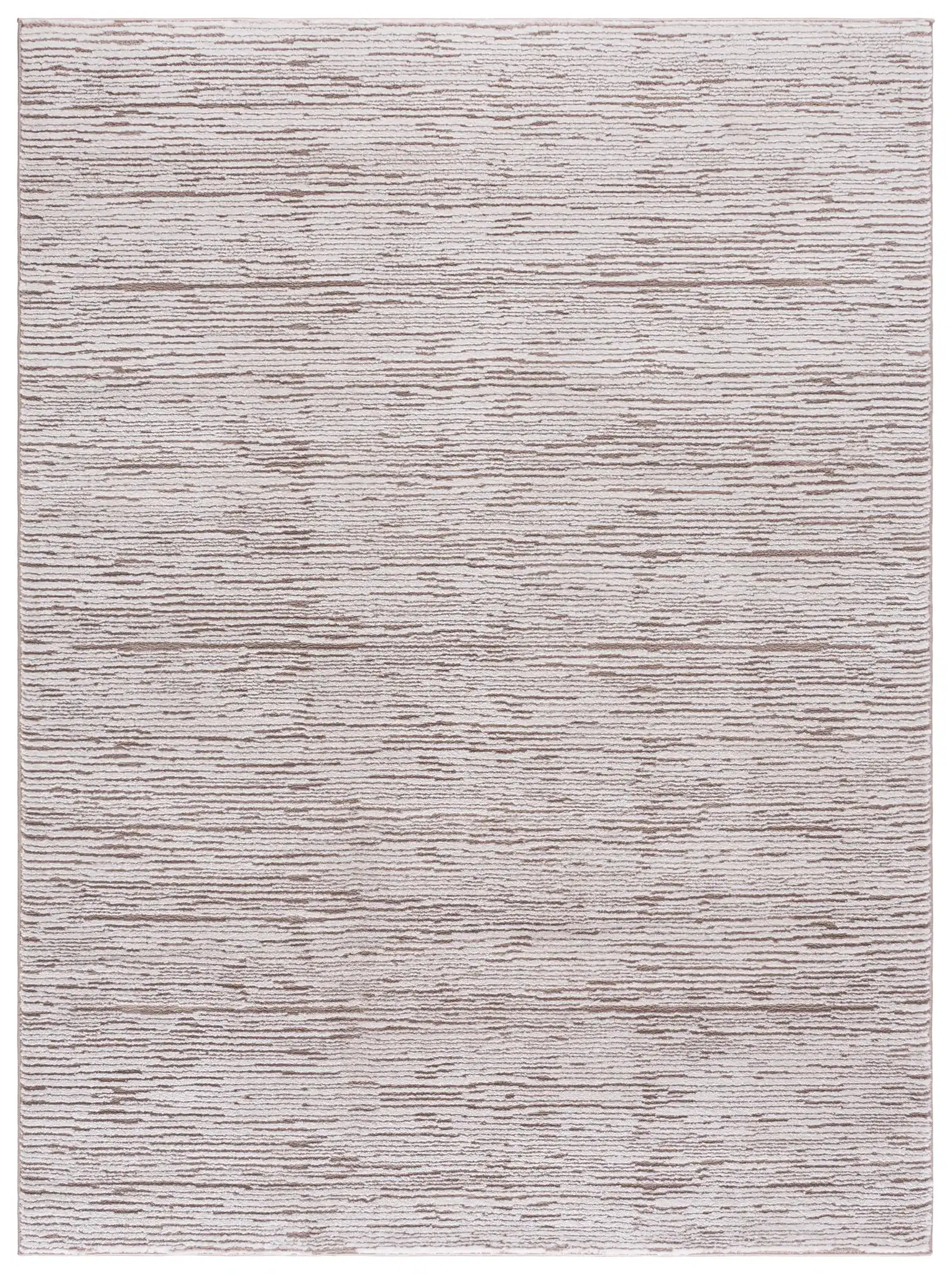Lunara Striated Line Rug in Beige / Ivory