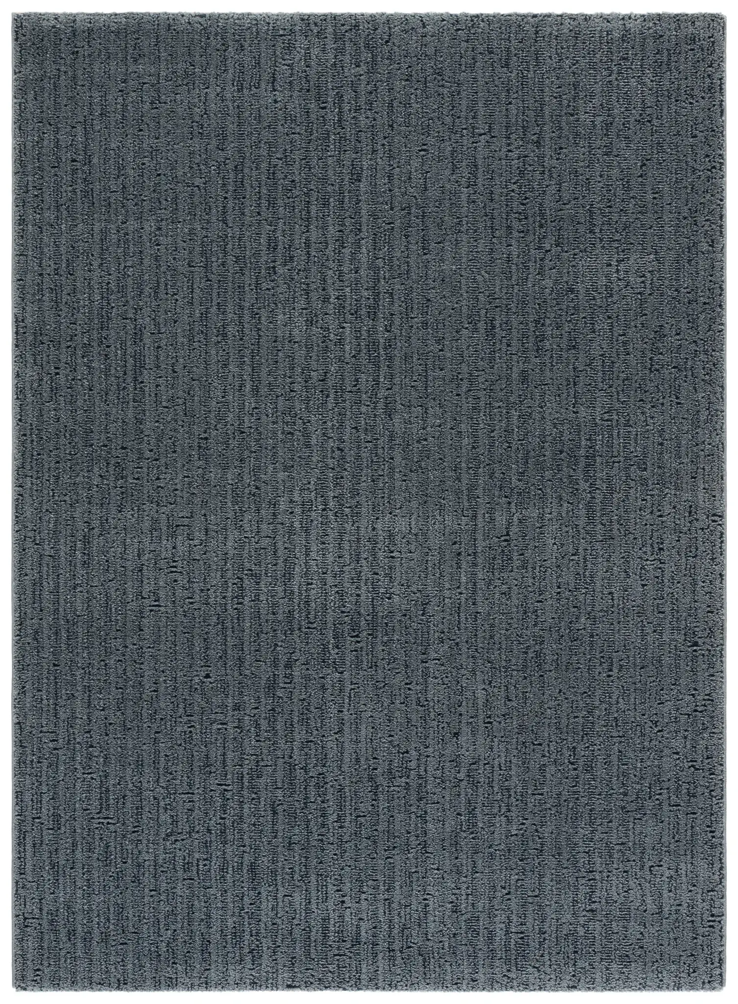 Lunara Modern Striated Rug in Blue / Dark Blue