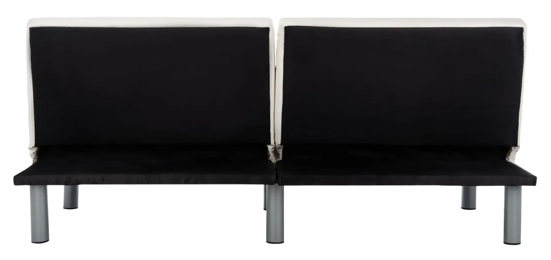 Noho Foldable Futon Bed in White / Silver, detail view