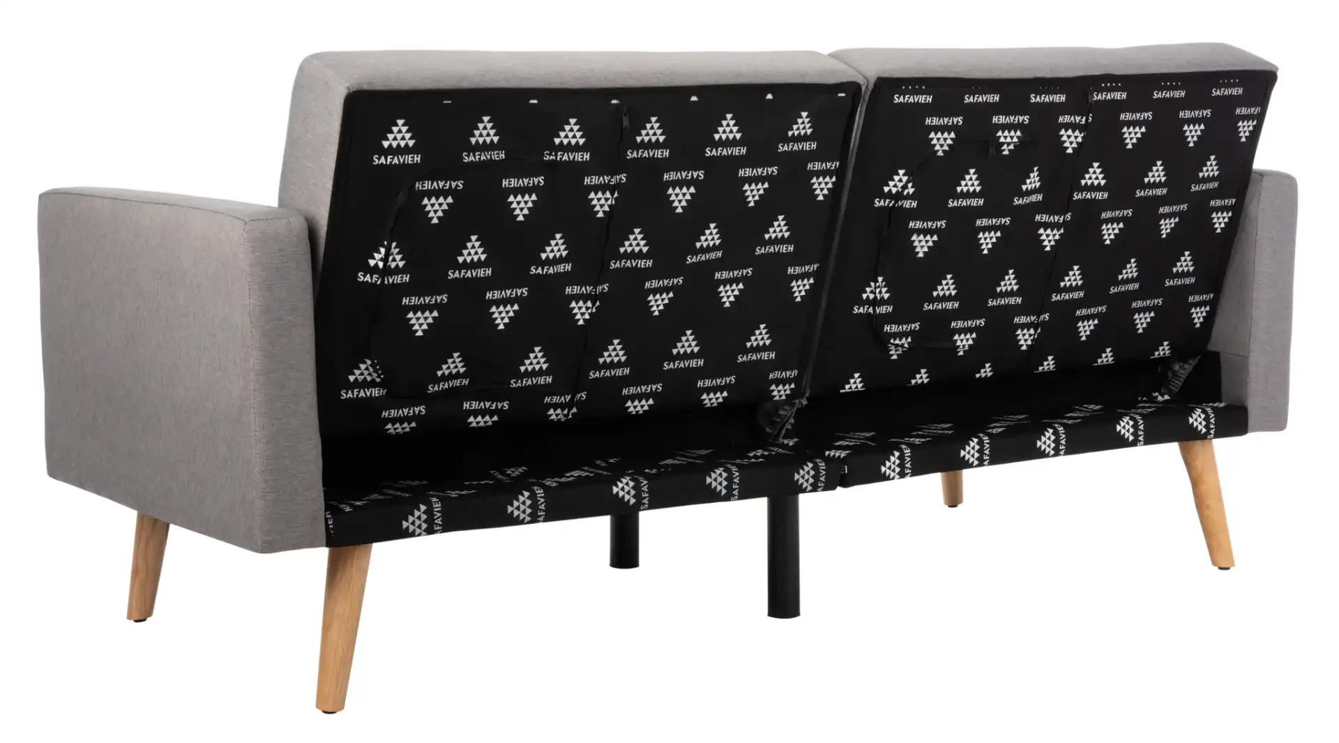 Astoria Foldable Futon Bed in Navy / Black, detail view