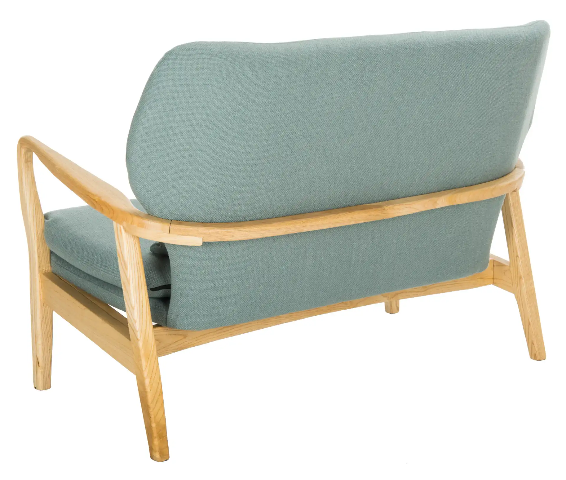 Ellaria Loveseat With Bench in Blue / Natural, detail view