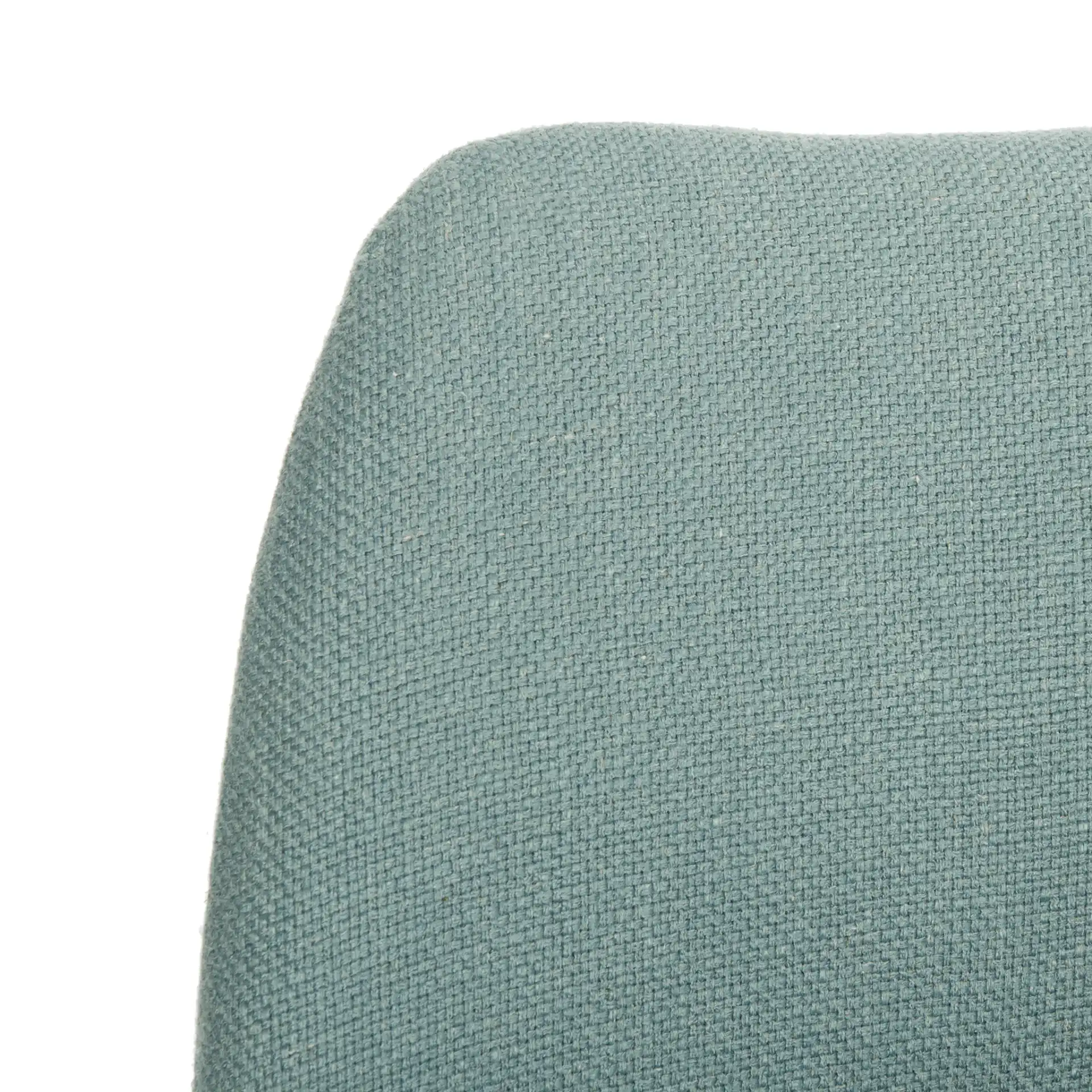 Ellaria Loveseat With Bench in Blue / Natural in a styled room