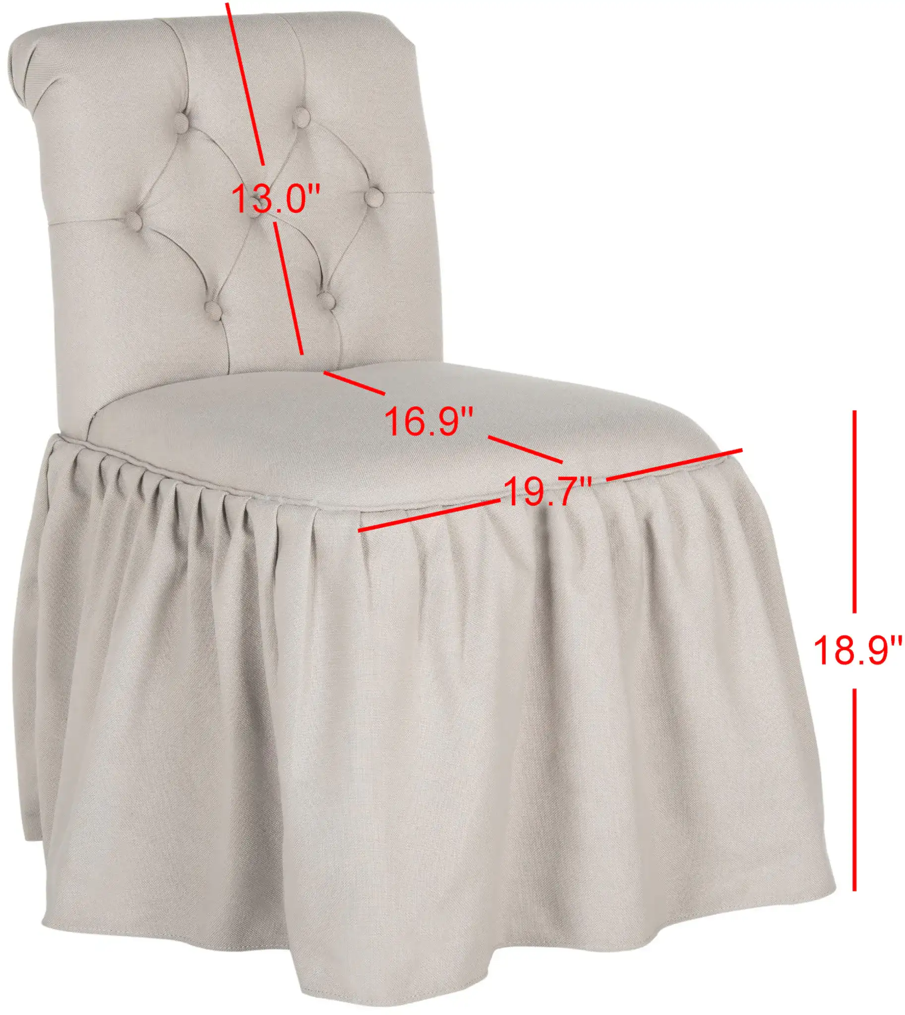 Allie Vanity Chair | MCR4201 | Safavieh