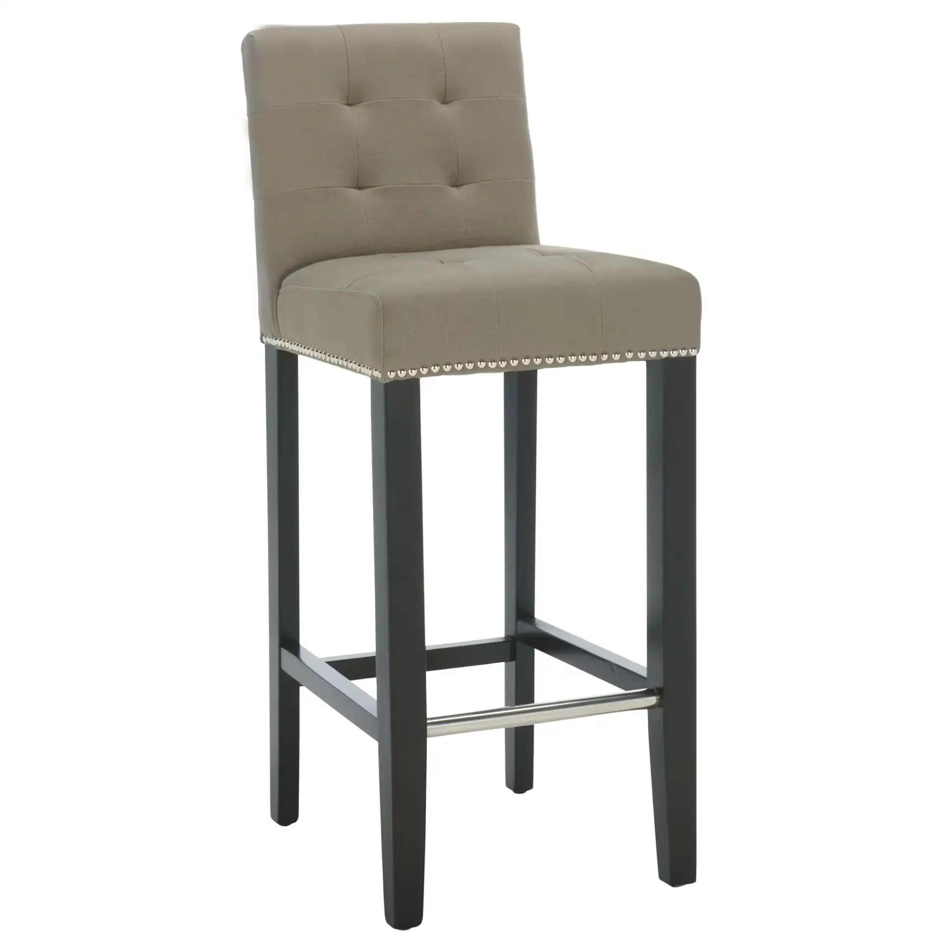 Thompson Barstool in Clay, detail view