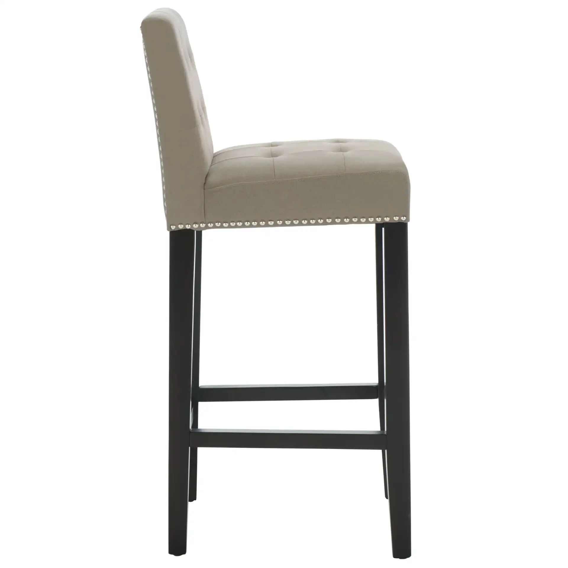 Thompson Barstool in Clay, detail view