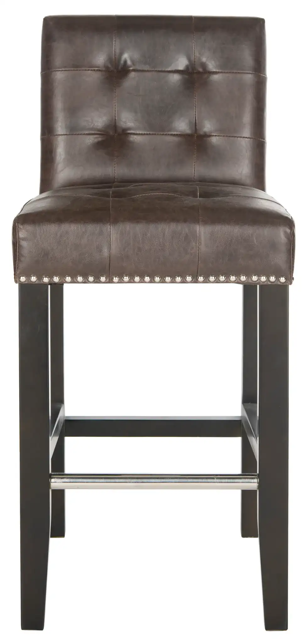 Thompson Counter Stool in Antique Brown, detail view