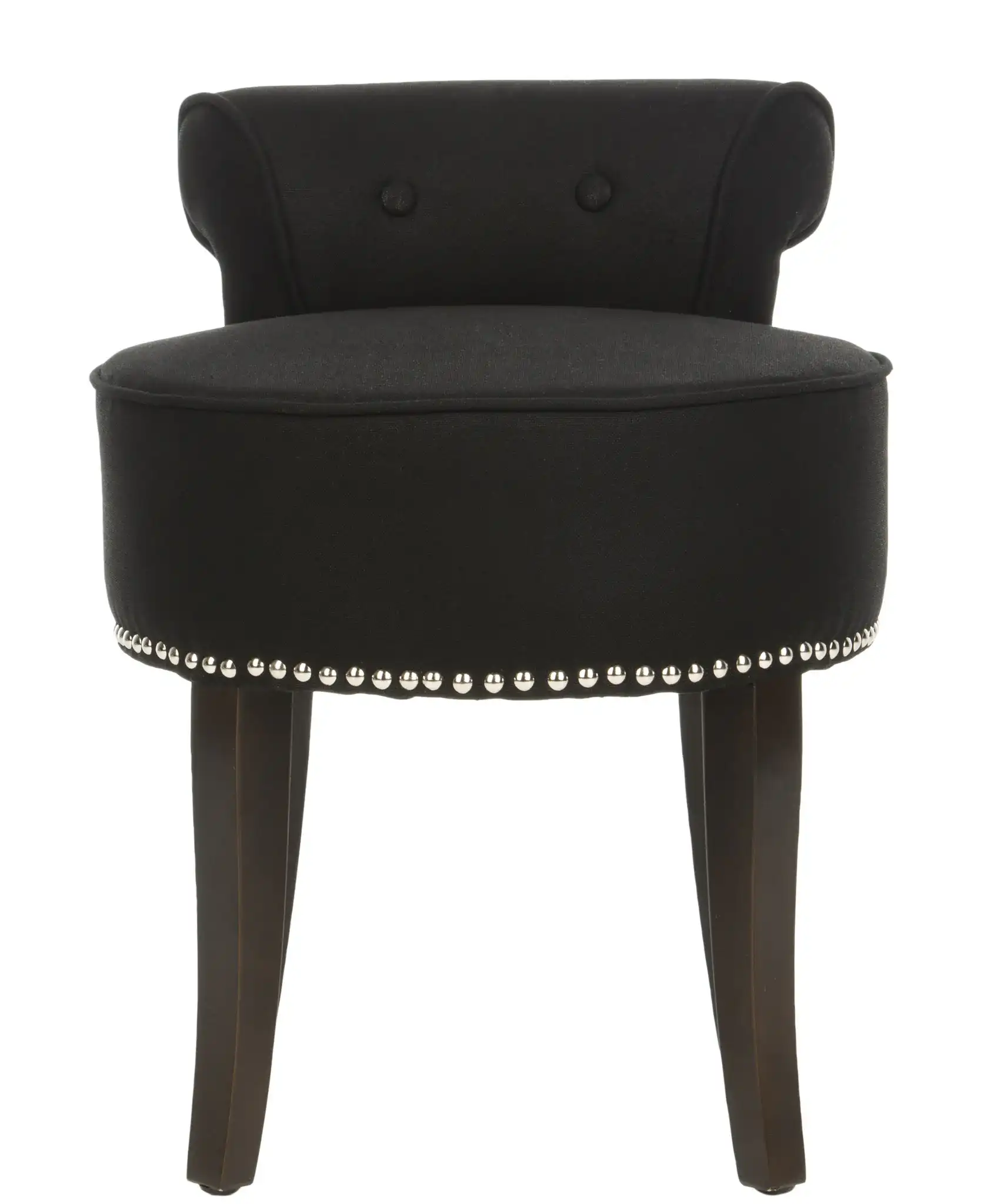 Georgia Vanity Stool in Black